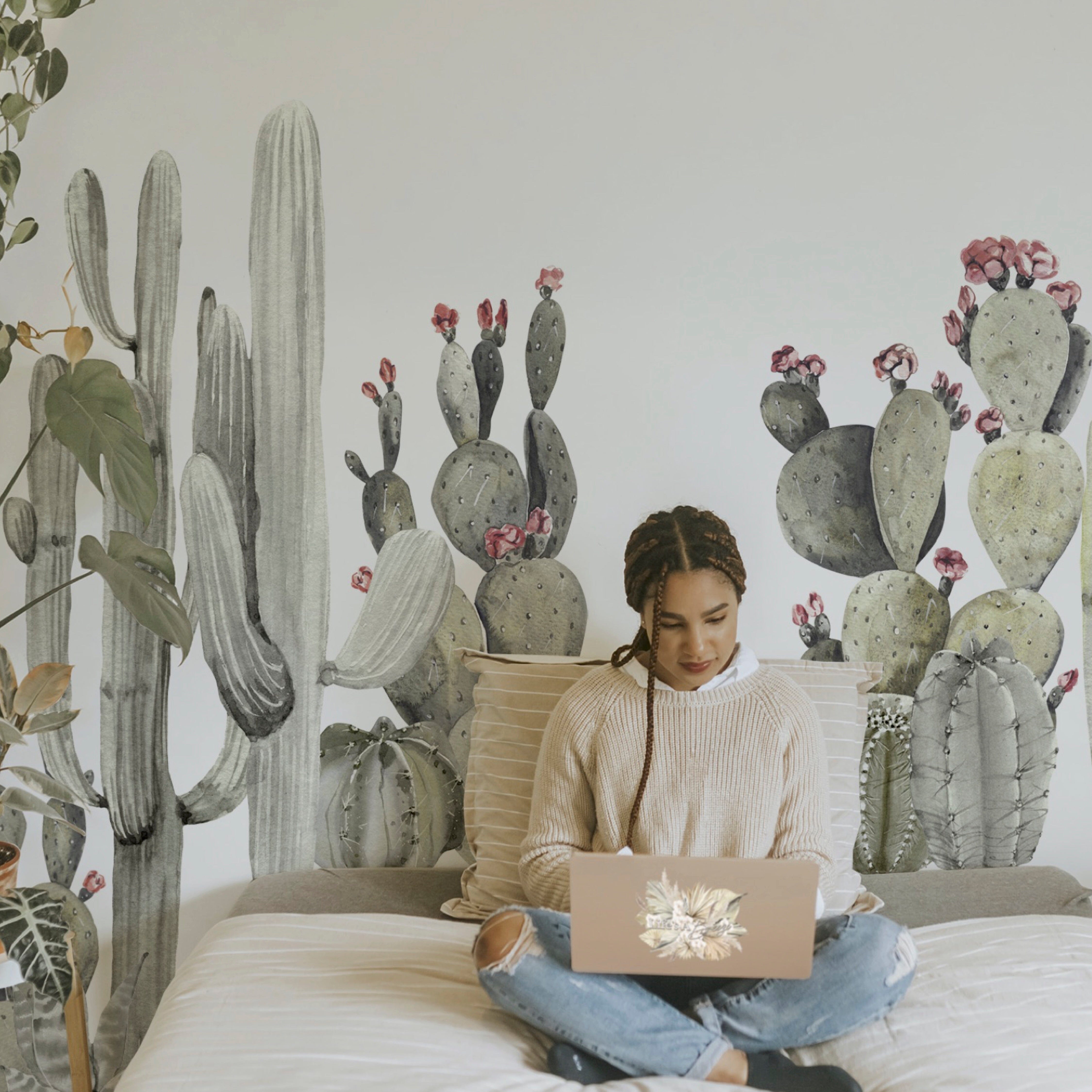 How to Style Cactus Wall Decals in Modern Homes