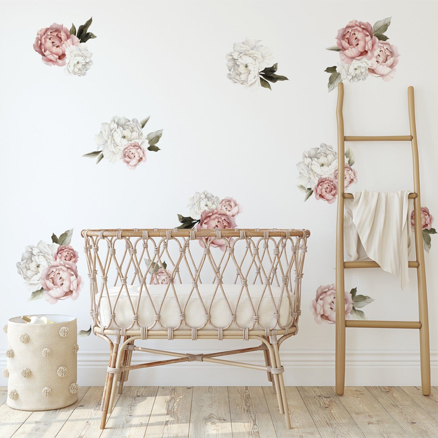 Mini Blushing Peonies Wall Decals | Urbanwalls – Urbanwalls Inc.