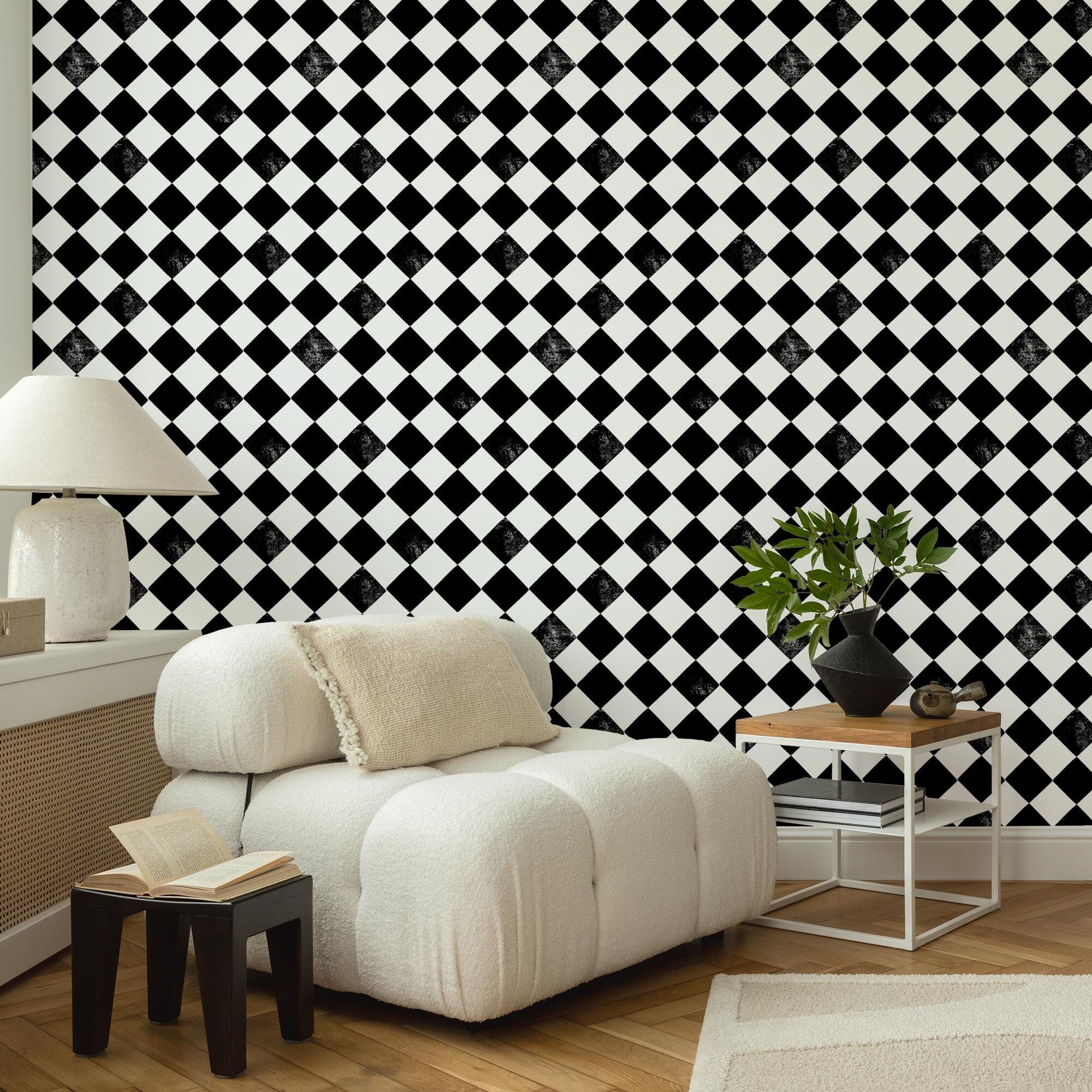 Diamond Check Wallpaper | Trendsetter Collection | Urbanwalls – Urbanwalls  Inc., image size:2000x2000