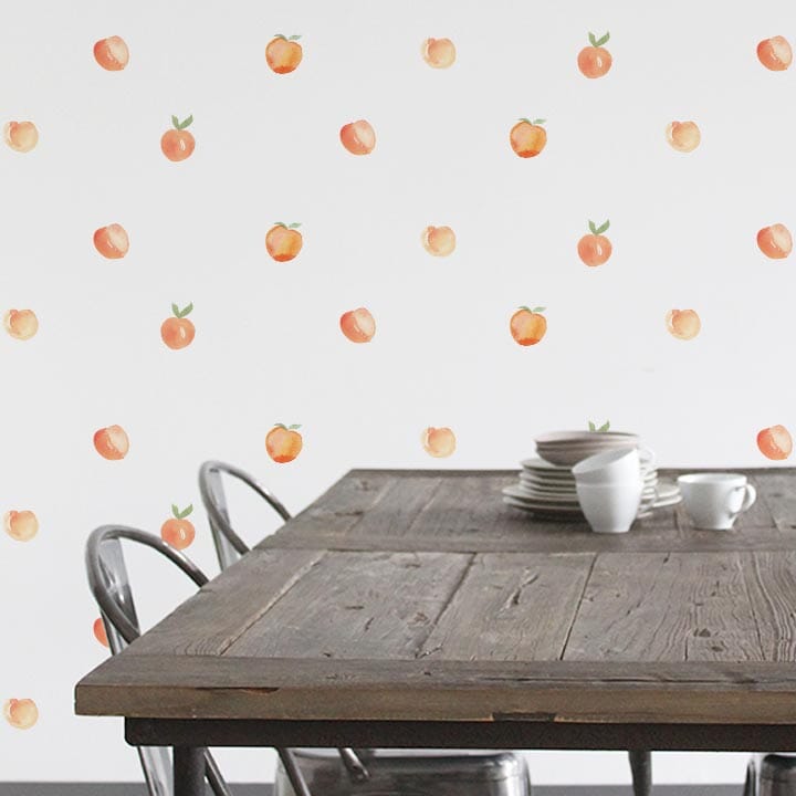 Mini Peach Wall Decals