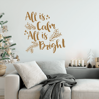 All Is Calm Wall Decal