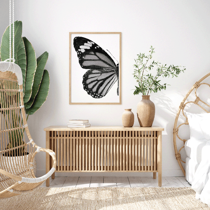 Butterfly left Art Print, Summer Collection Art Print