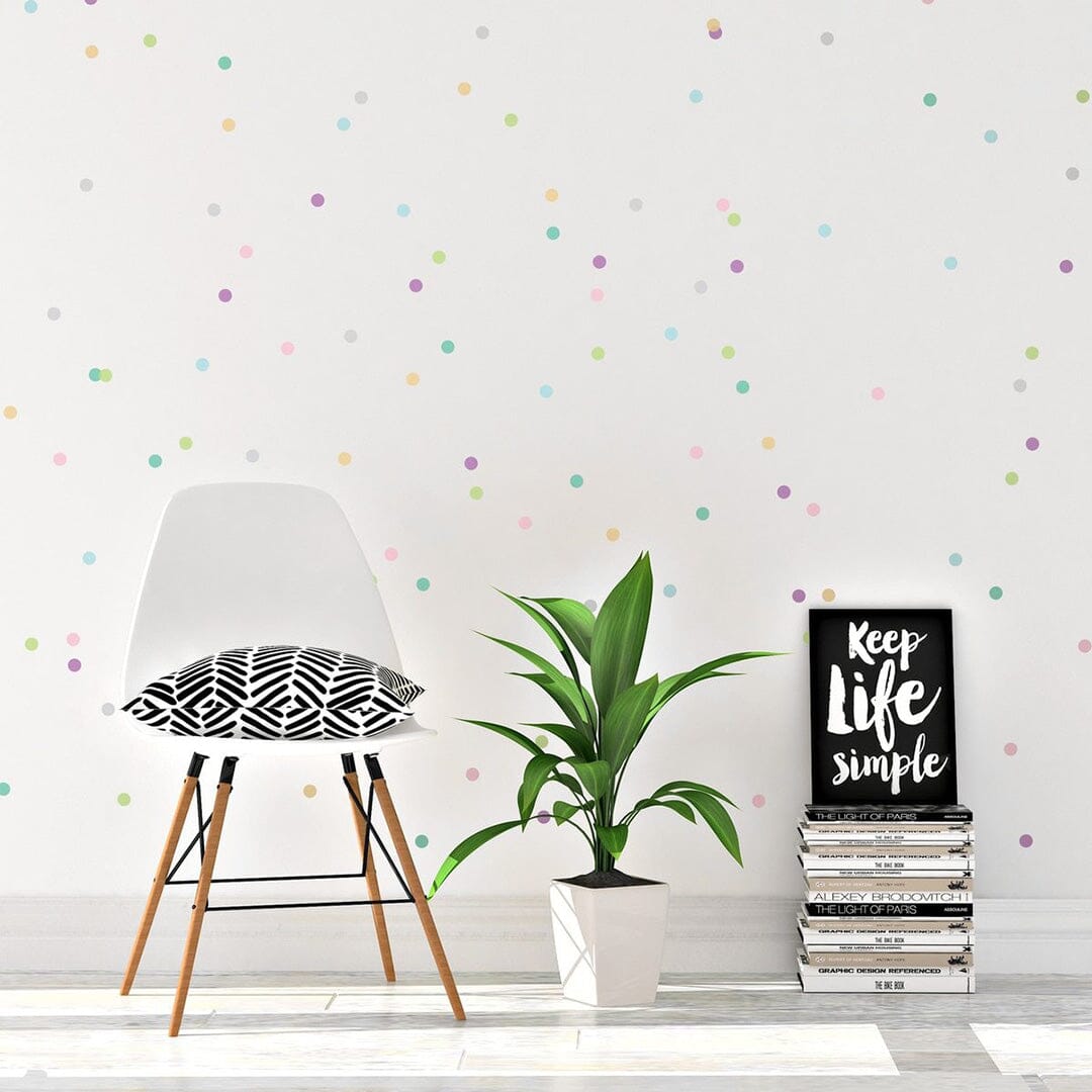 Mini Pastel Confetti Dots Wall Decals Urbanwalls