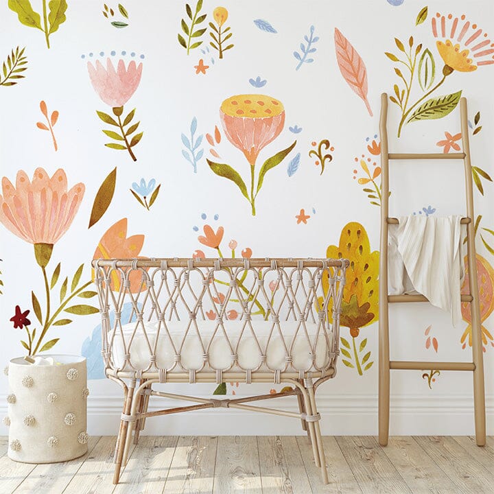 Superbloom Floral Wall Decals, Sahara Collection
