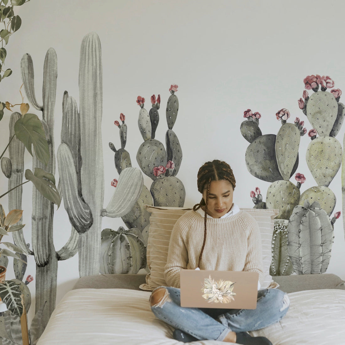 How to Style Cactus Wall Decals in Modern Homes