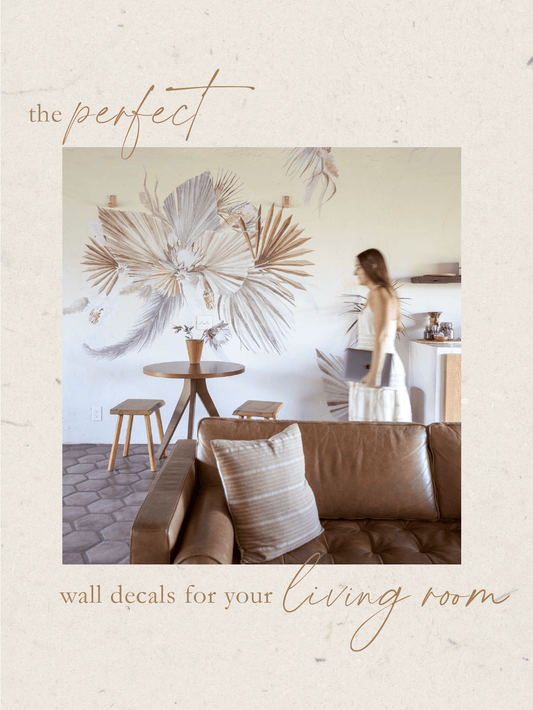 Wall Decals for a Living Room: Florals to Neutrals