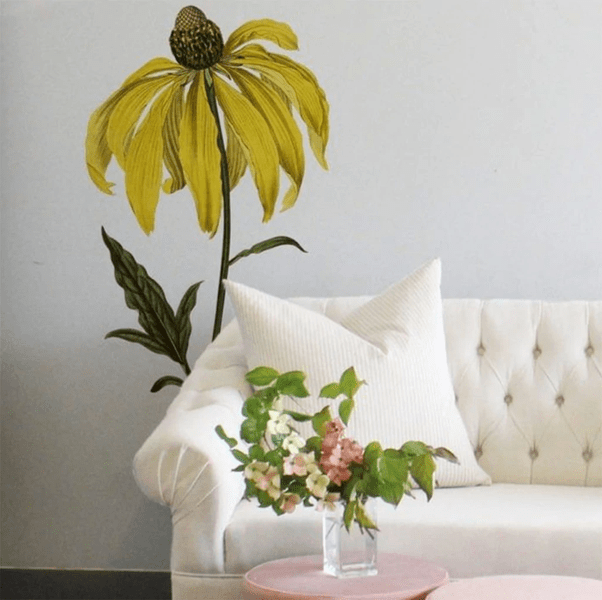 Pinnated Rudbeckia Wall Decal