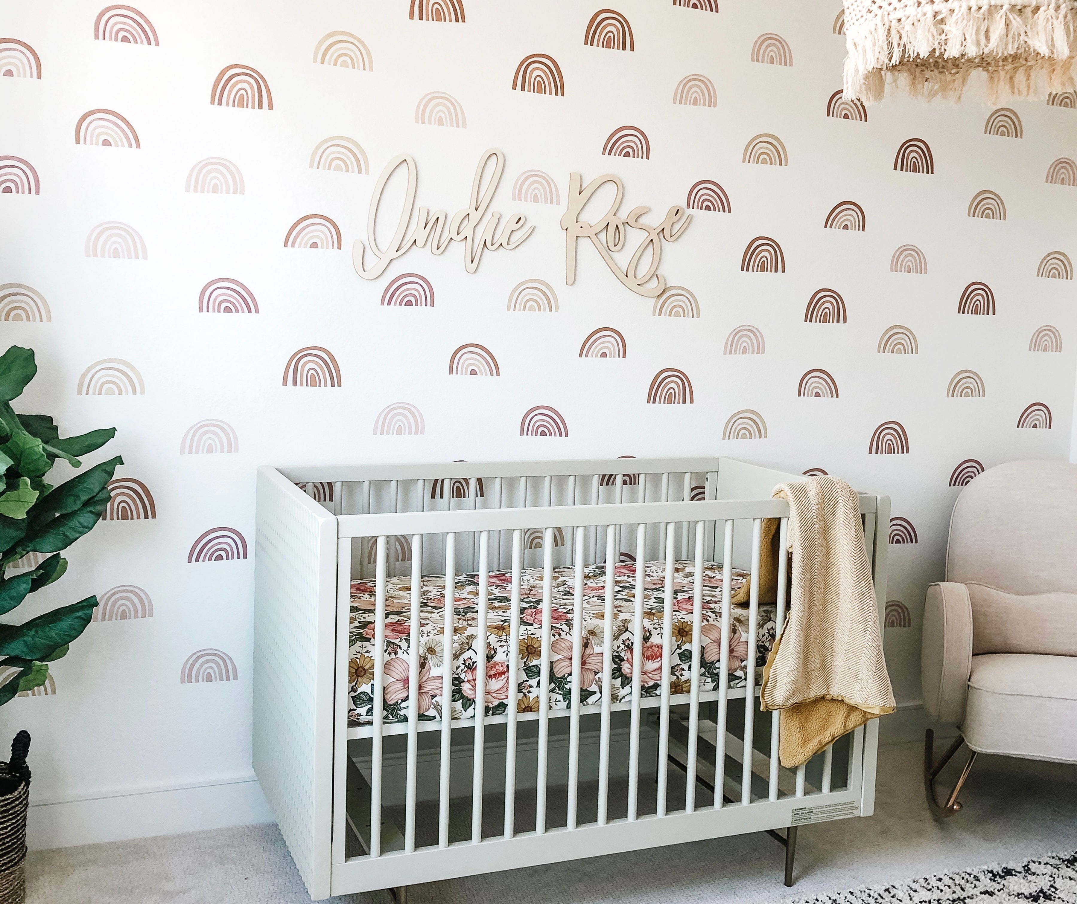 Rainbow Wall Decals for Nurseries | Peel and Stick Rainbow Decor ...