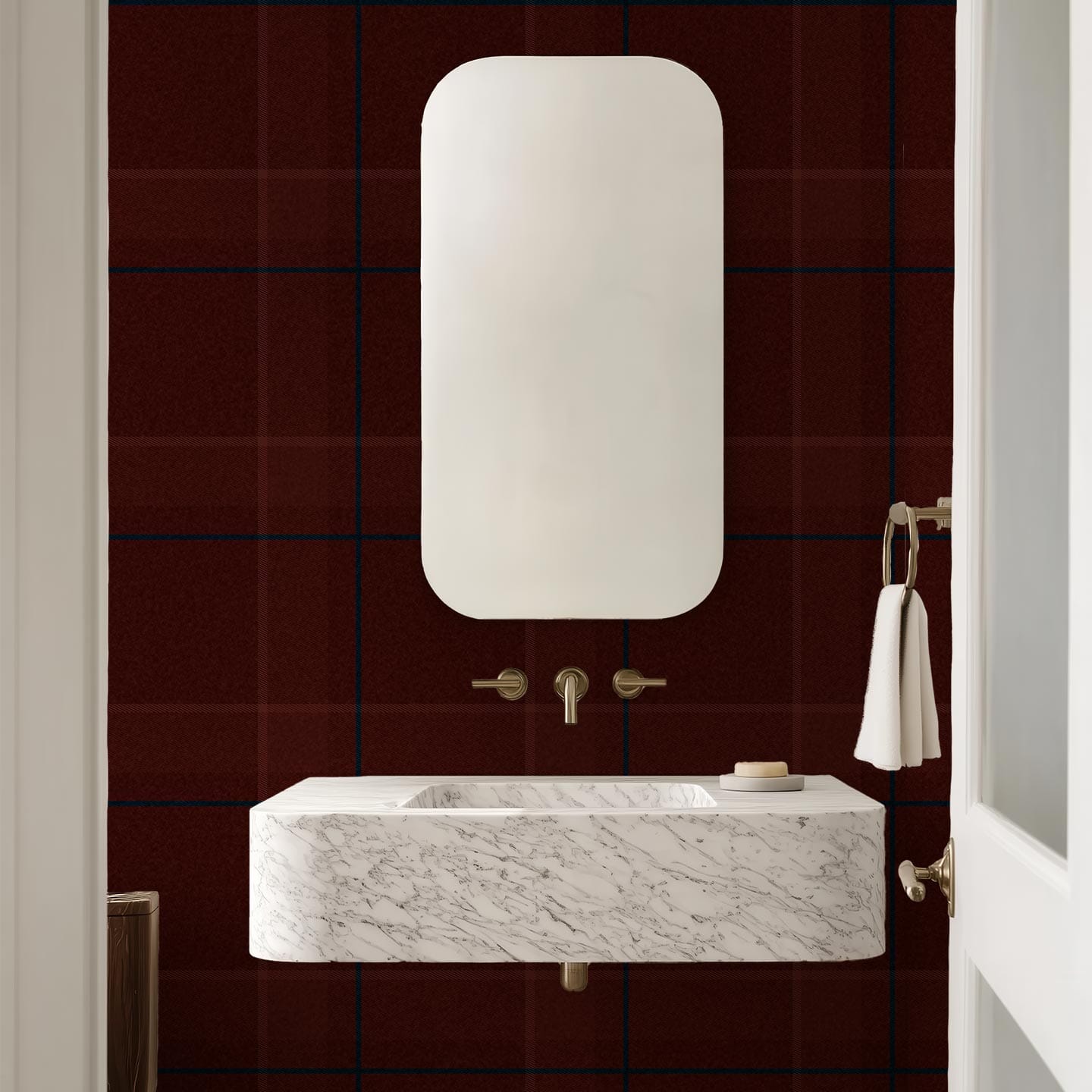 Woven Plaid Wallpaper