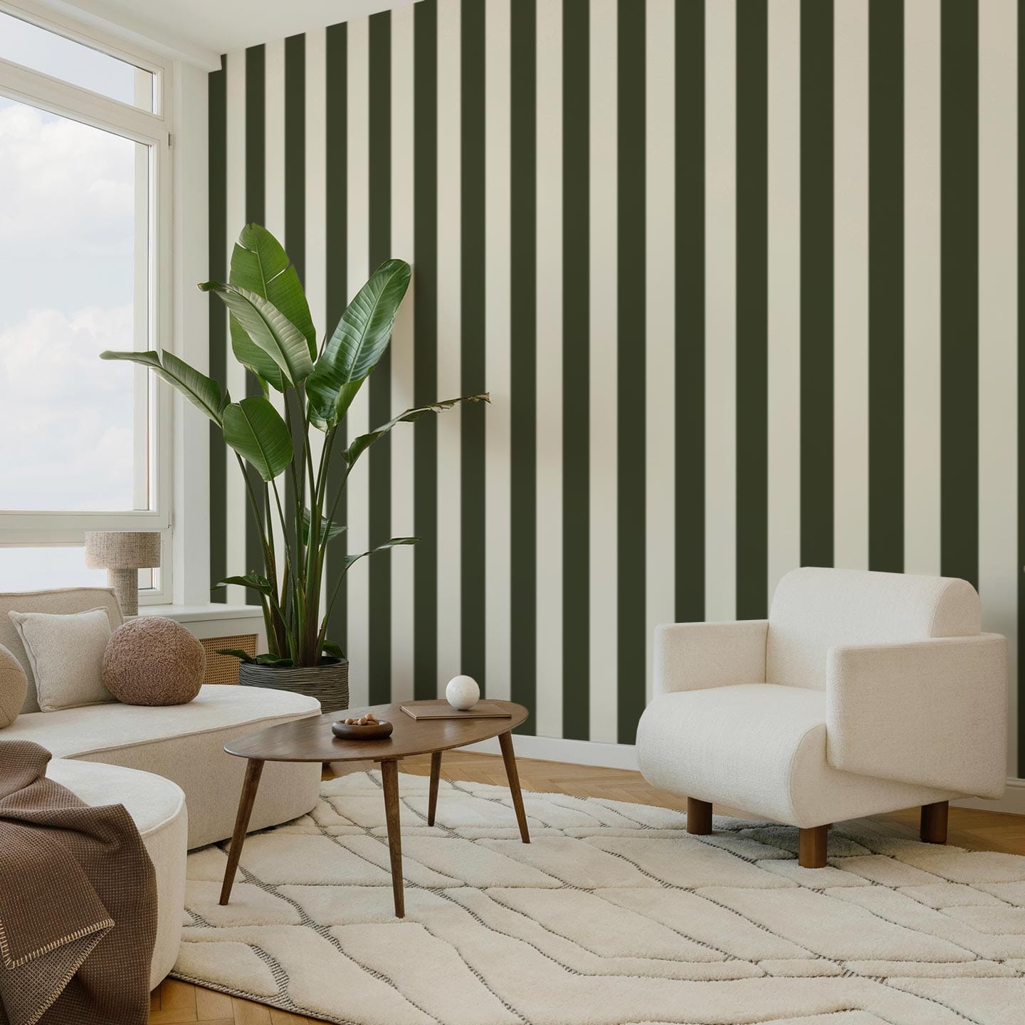 Large Stripe Wallpaper