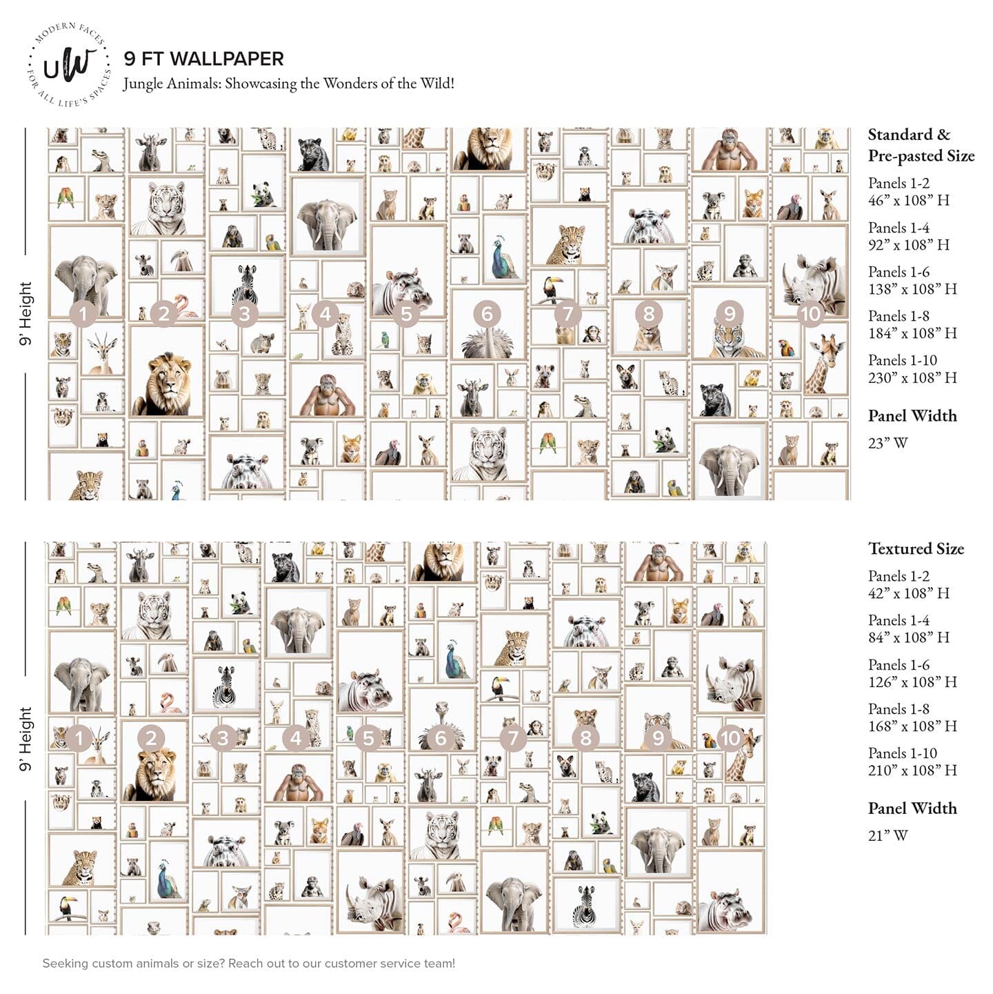Unveil Timeless Elegance with Jungle Animal Wallpaper – Urbanwalls