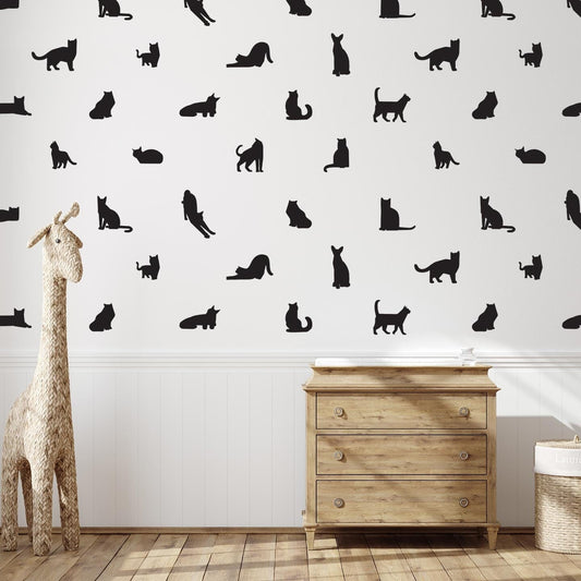 Cat Silhouette Wall Decals
