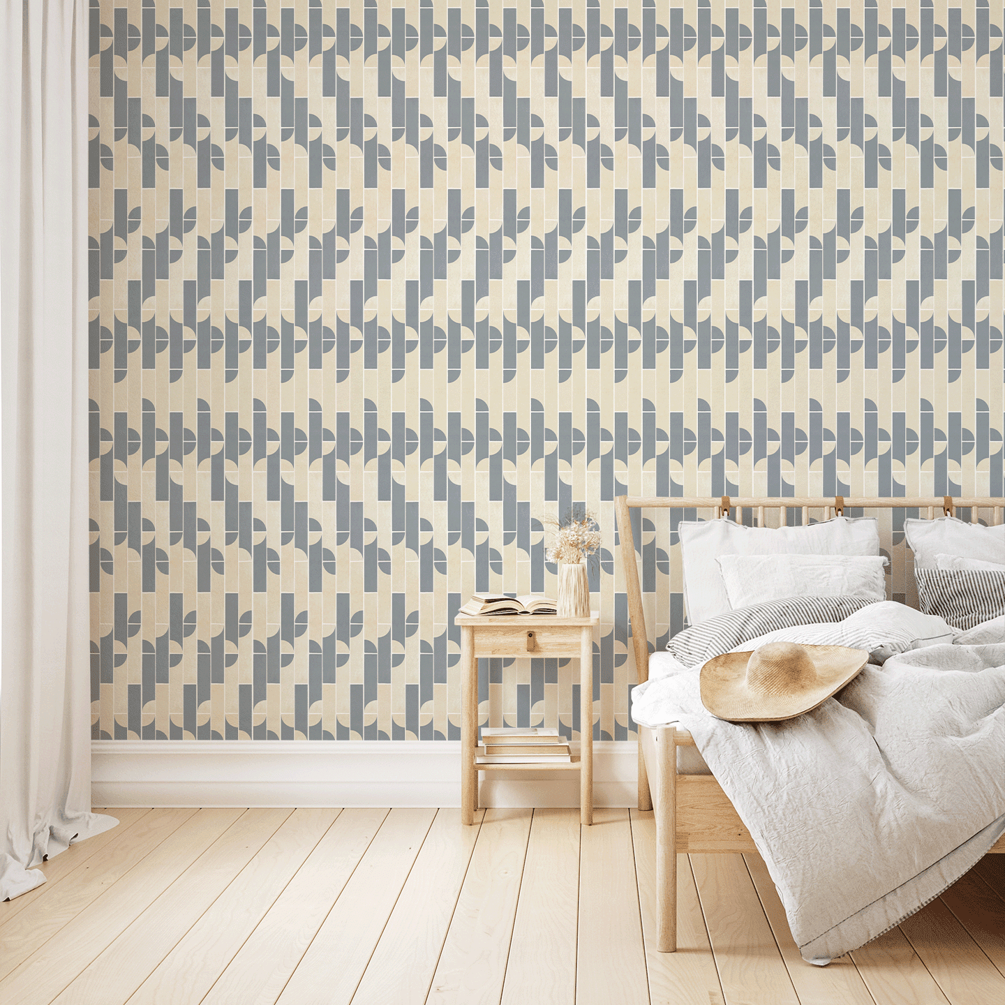 Curved Tile Wallpaper