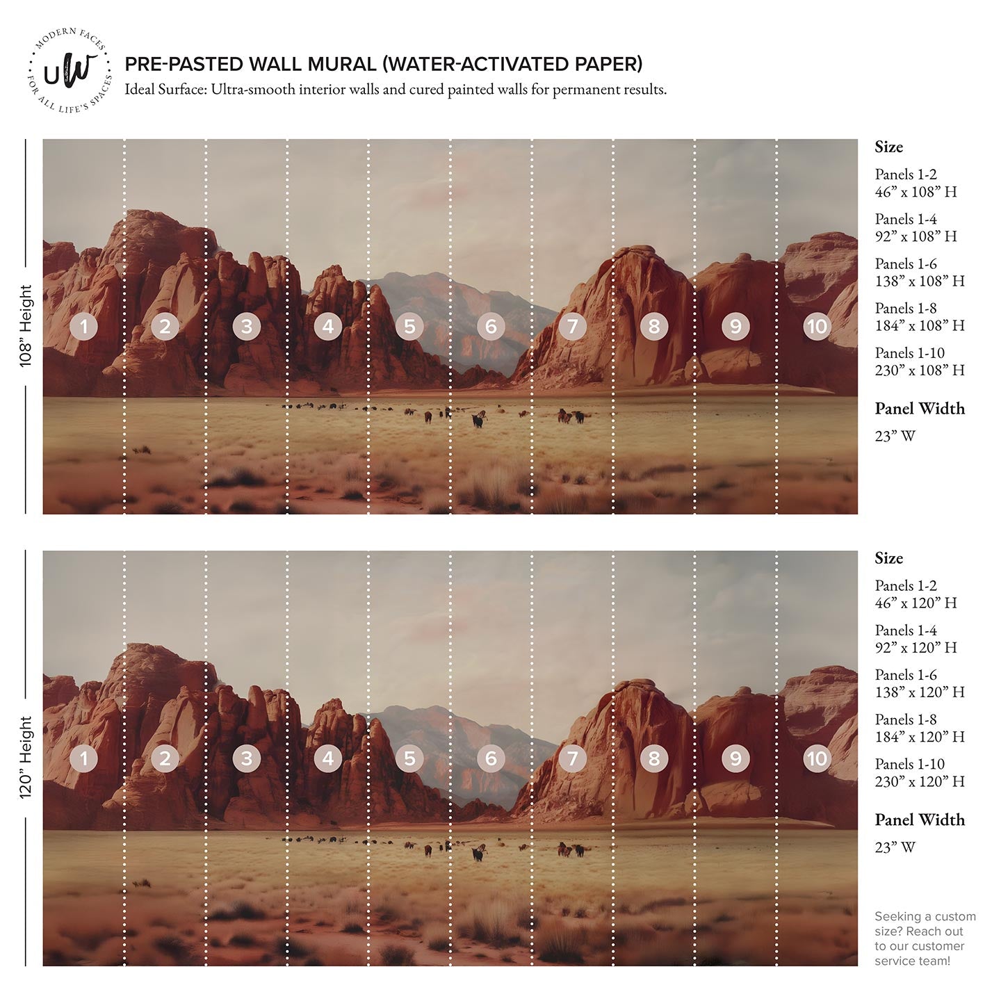 Desert Landscape Wall Mural