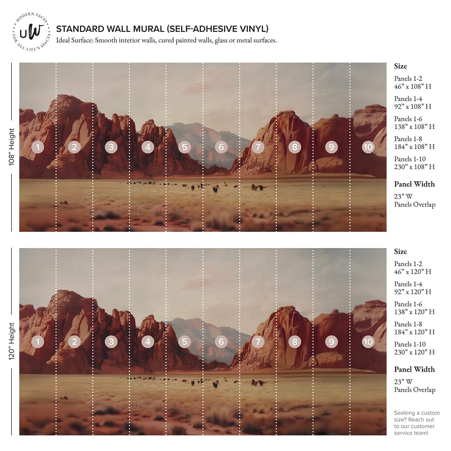 Desert Landscape Wall Mural