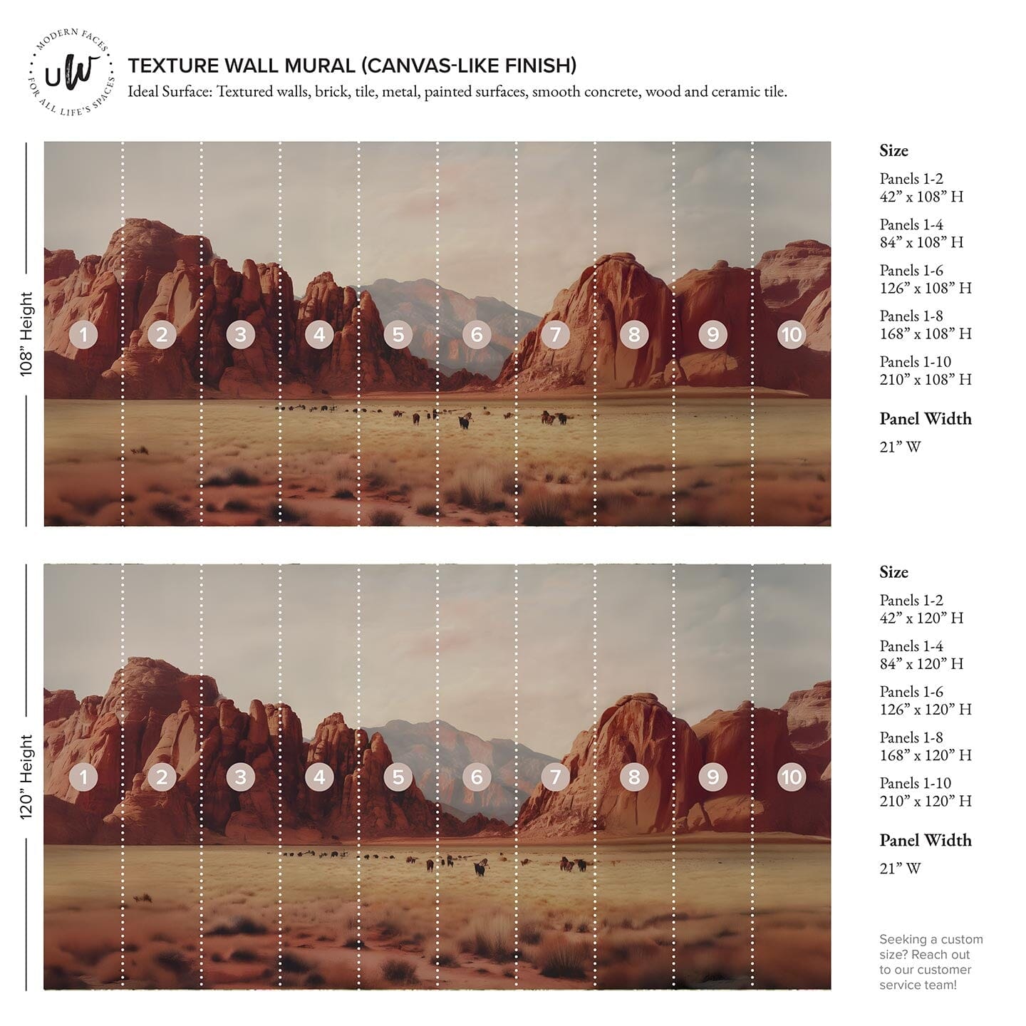 Desert Landscape Wall Mural