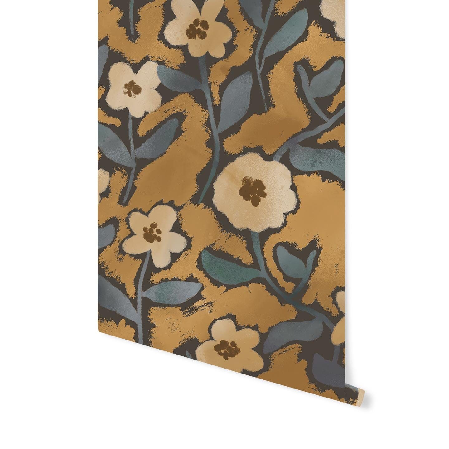 Painterly Floral Wallpaper