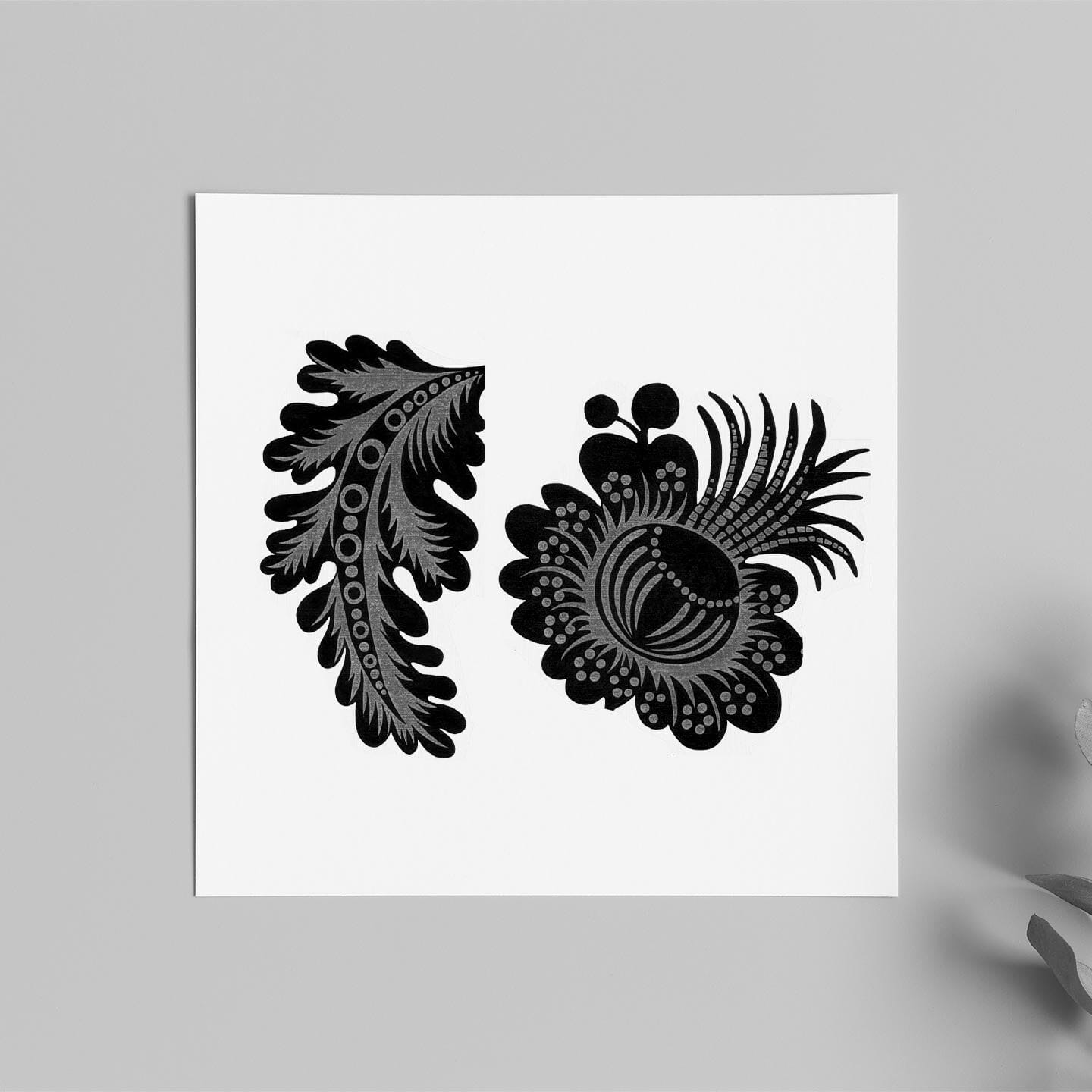 Folk Garden Wall Decals