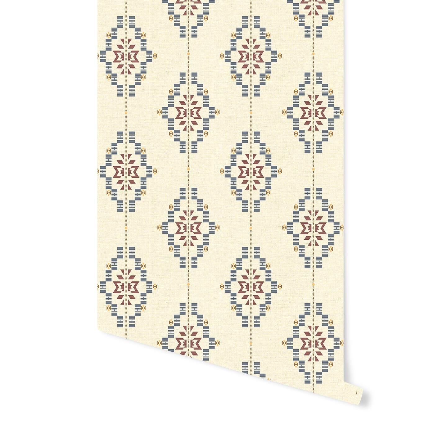 Geometric Textile Wallpaper