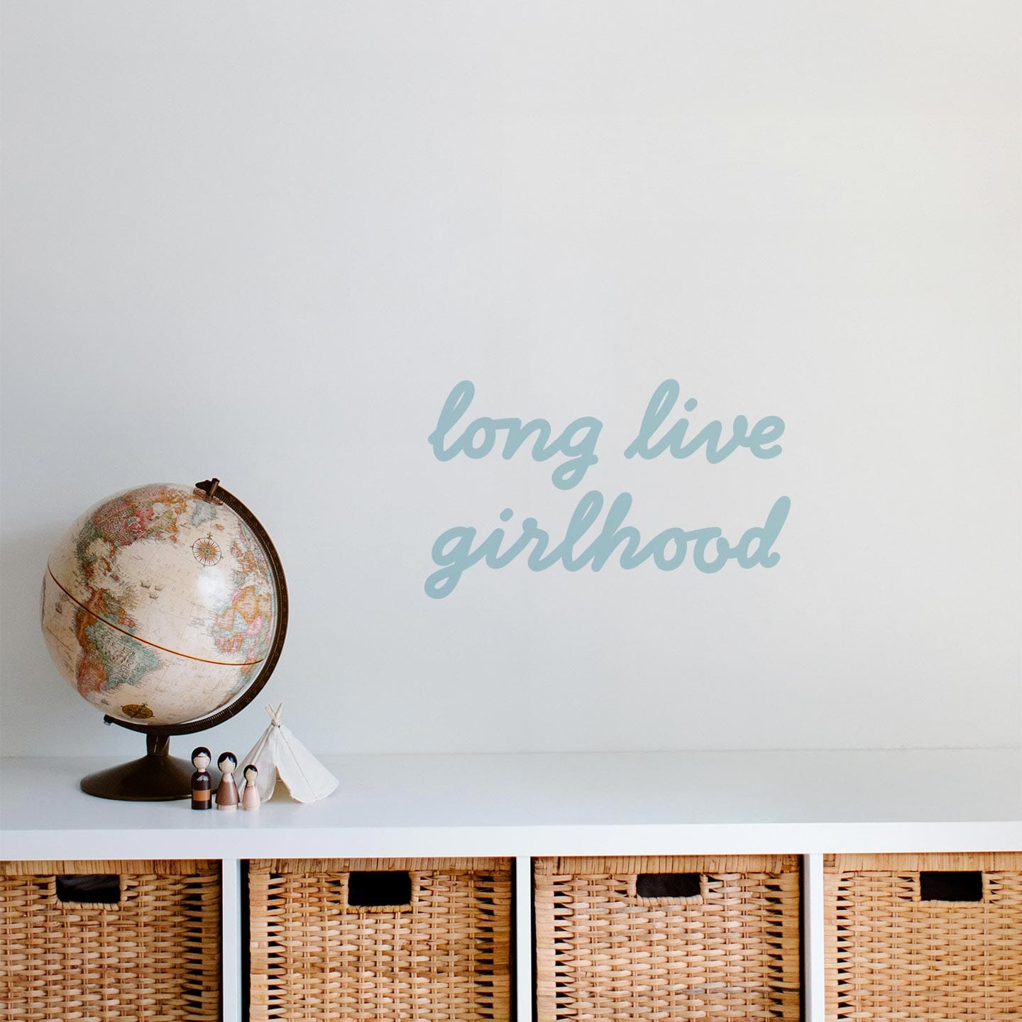 Girlhood Calligraphy Wall Decal