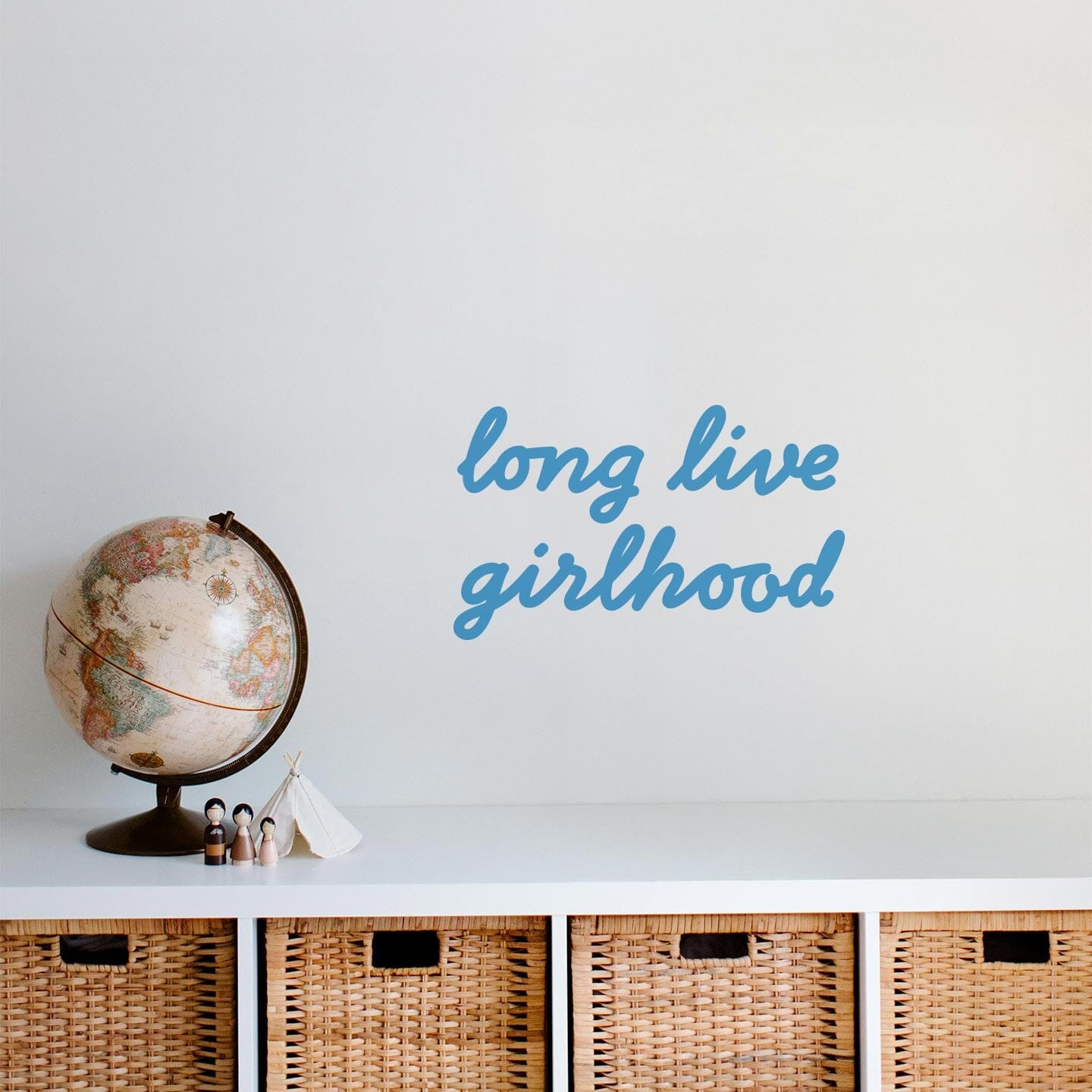 Girlhood Calligraphy Wall Decal