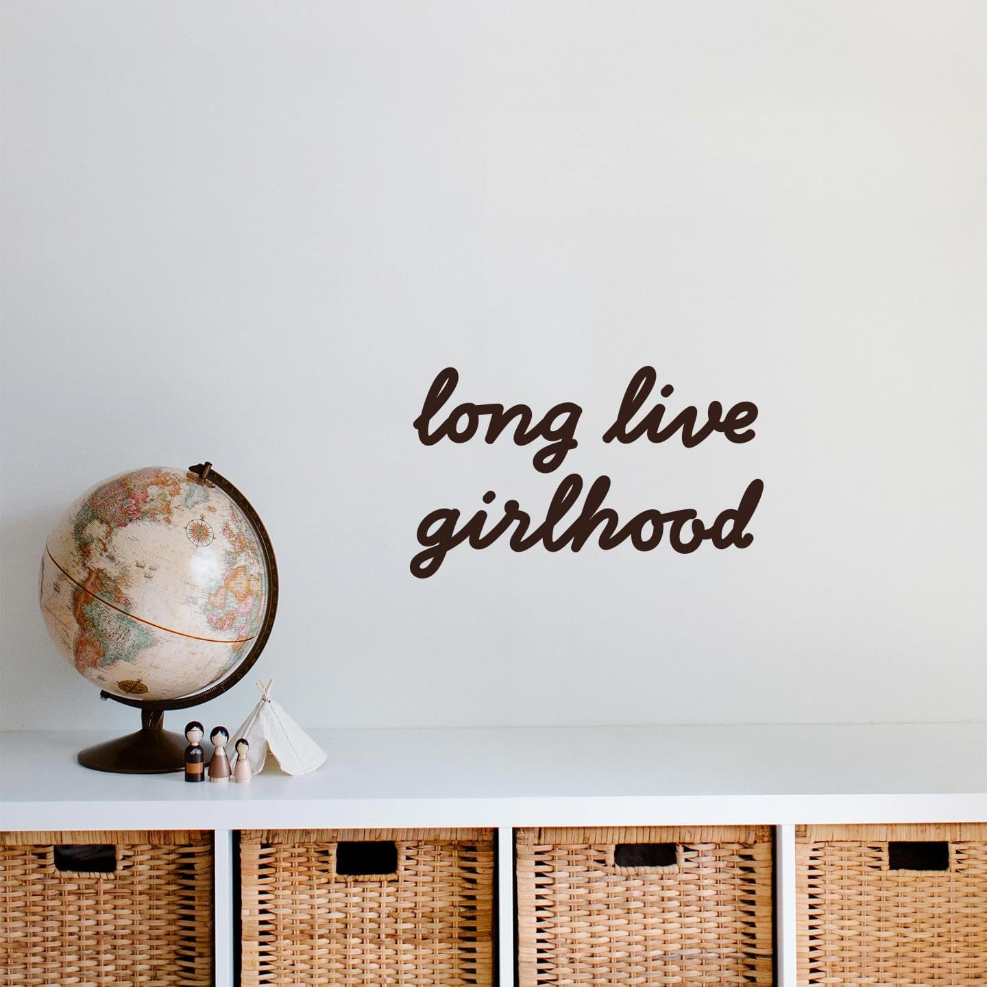 Girlhood Calligraphy Wall Decal