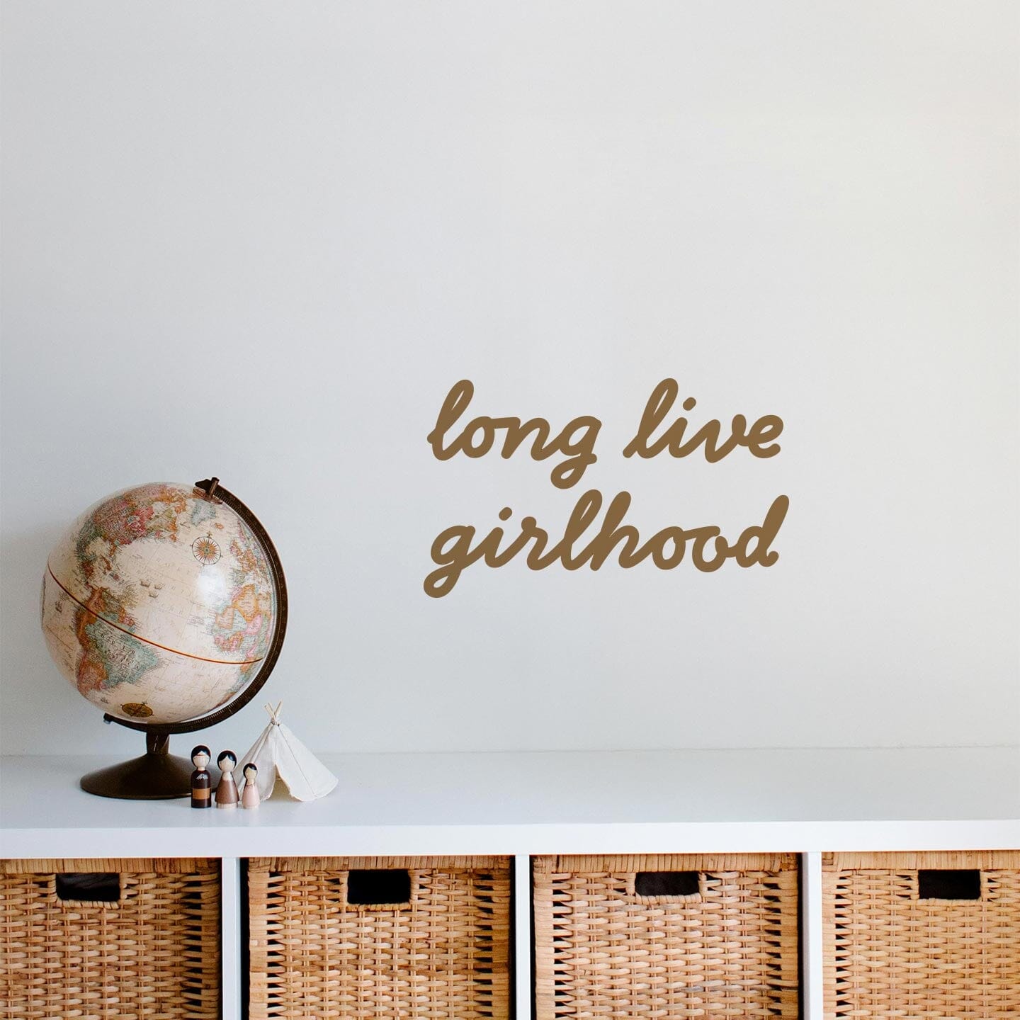 Girlhood Calligraphy Wall Decal