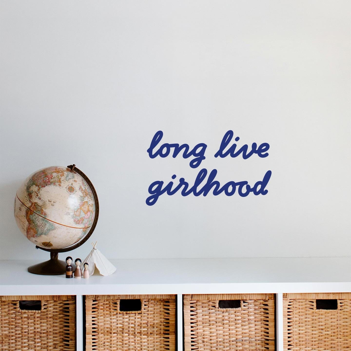 Girlhood Calligraphy Wall Decal