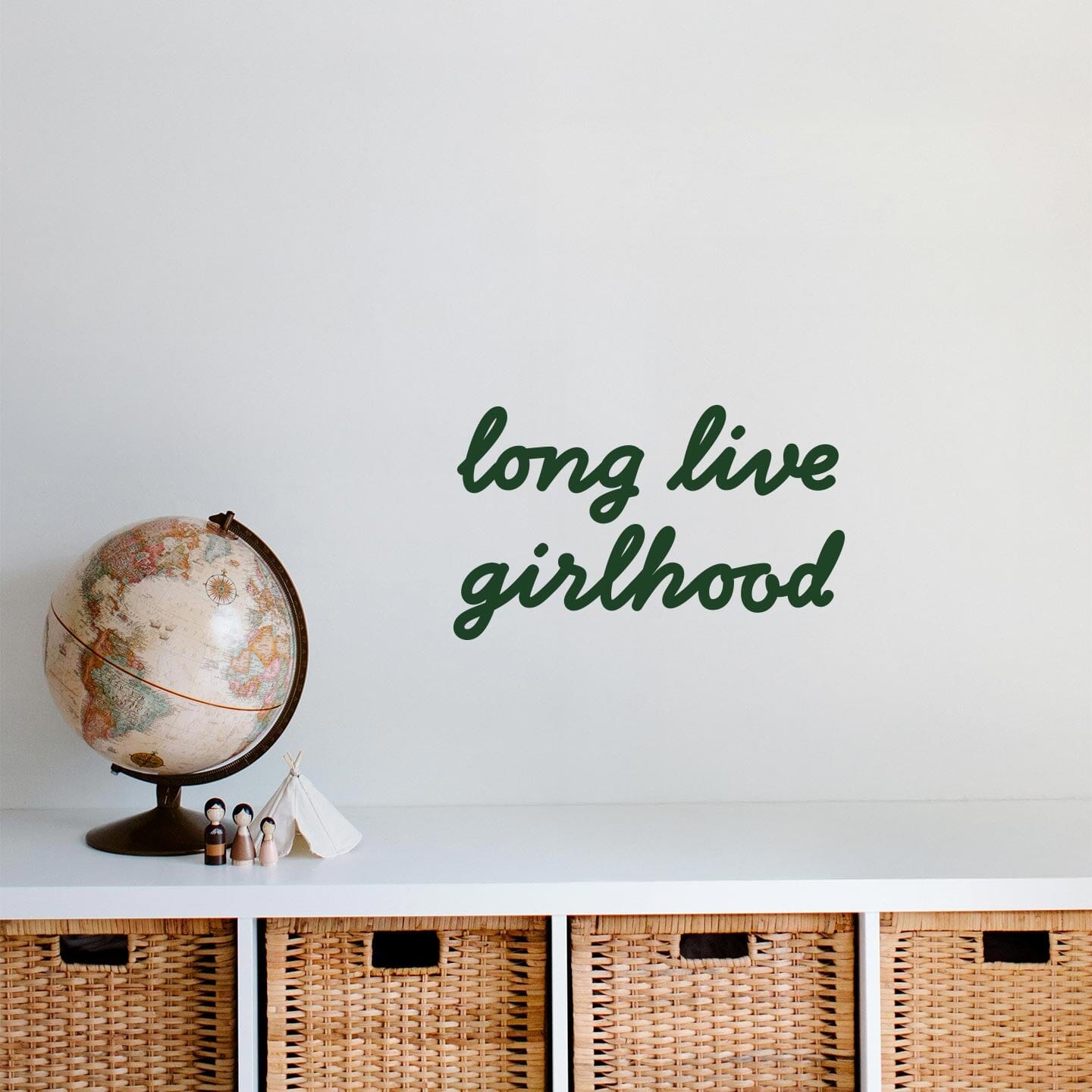 Girlhood Calligraphy Wall Decal