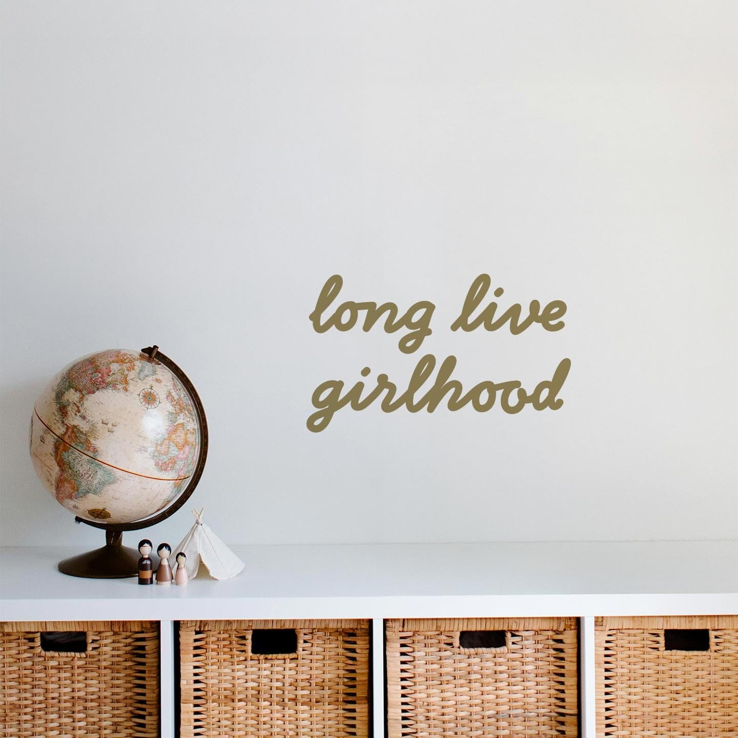 Girlhood Calligraphy Wall Decal