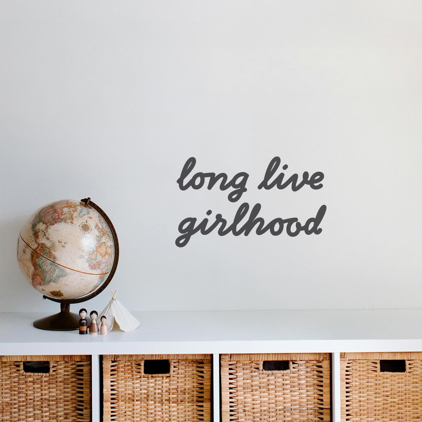 Girlhood Calligraphy Wall Decal