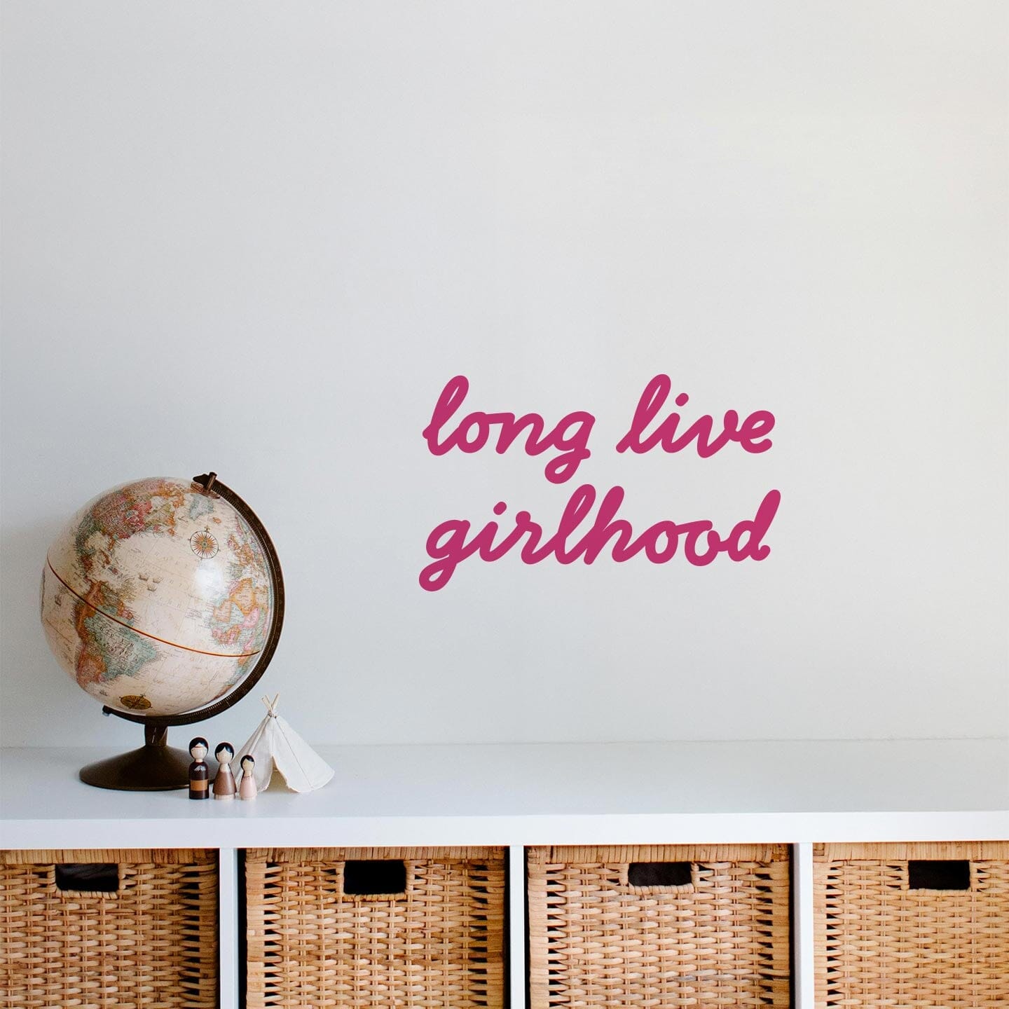 Girlhood Calligraphy Wall Decal