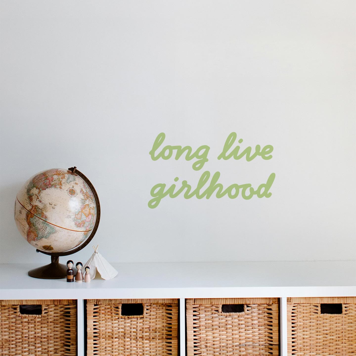 Girlhood Calligraphy Wall Decal