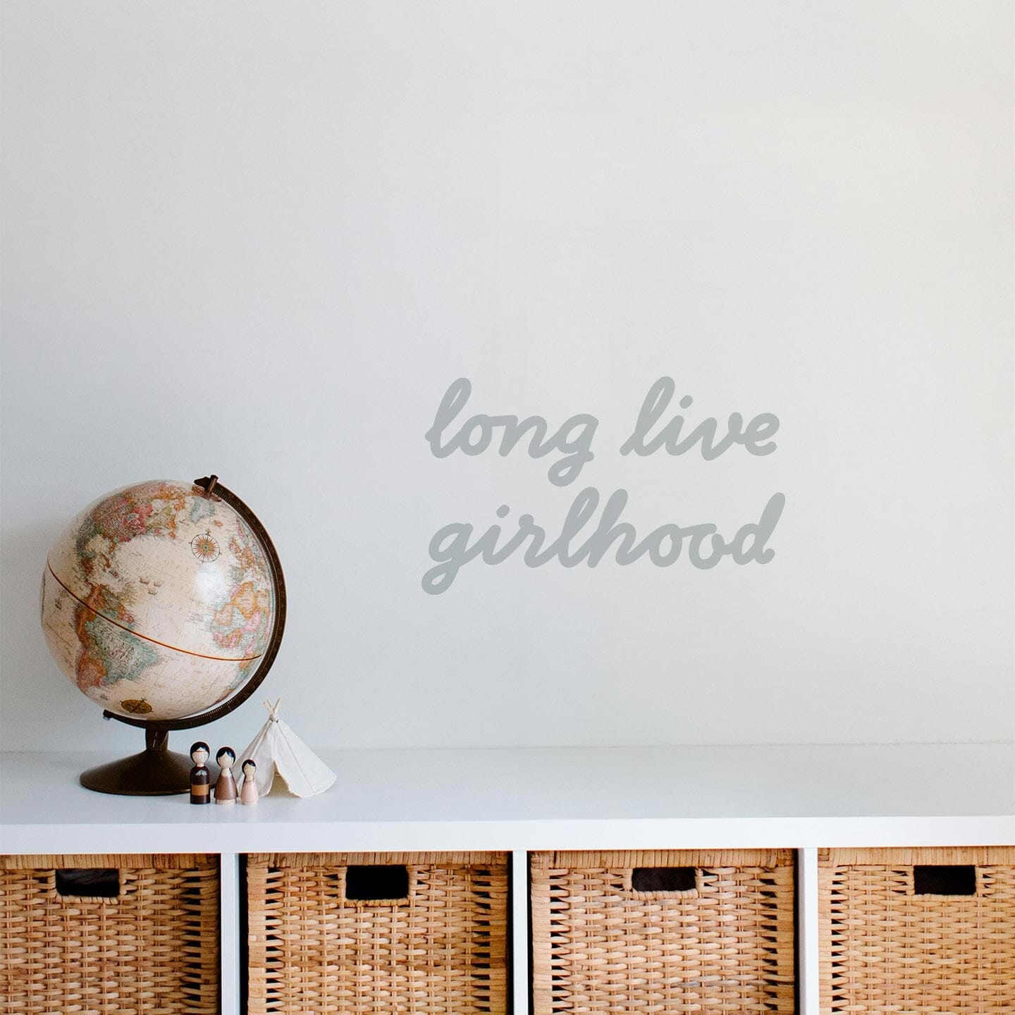 Girlhood Calligraphy Wall Decal