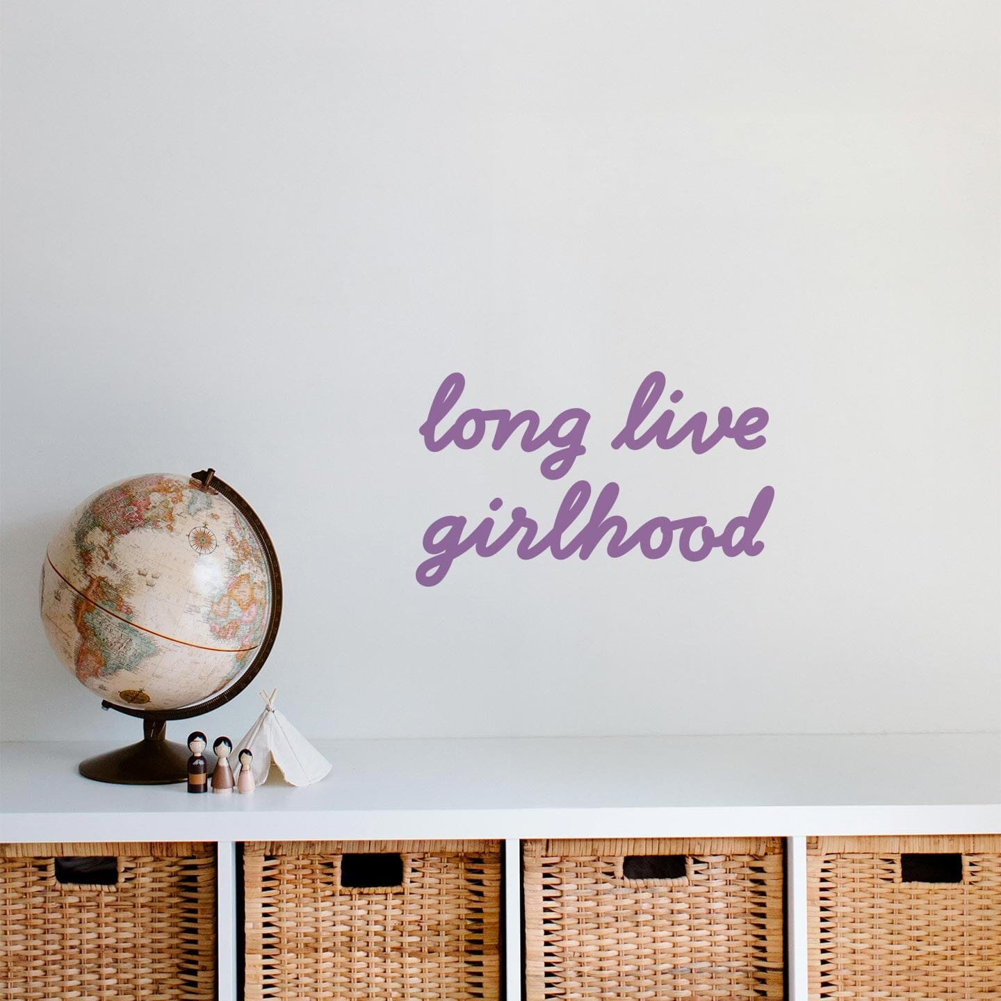 Girlhood Calligraphy Wall Decal