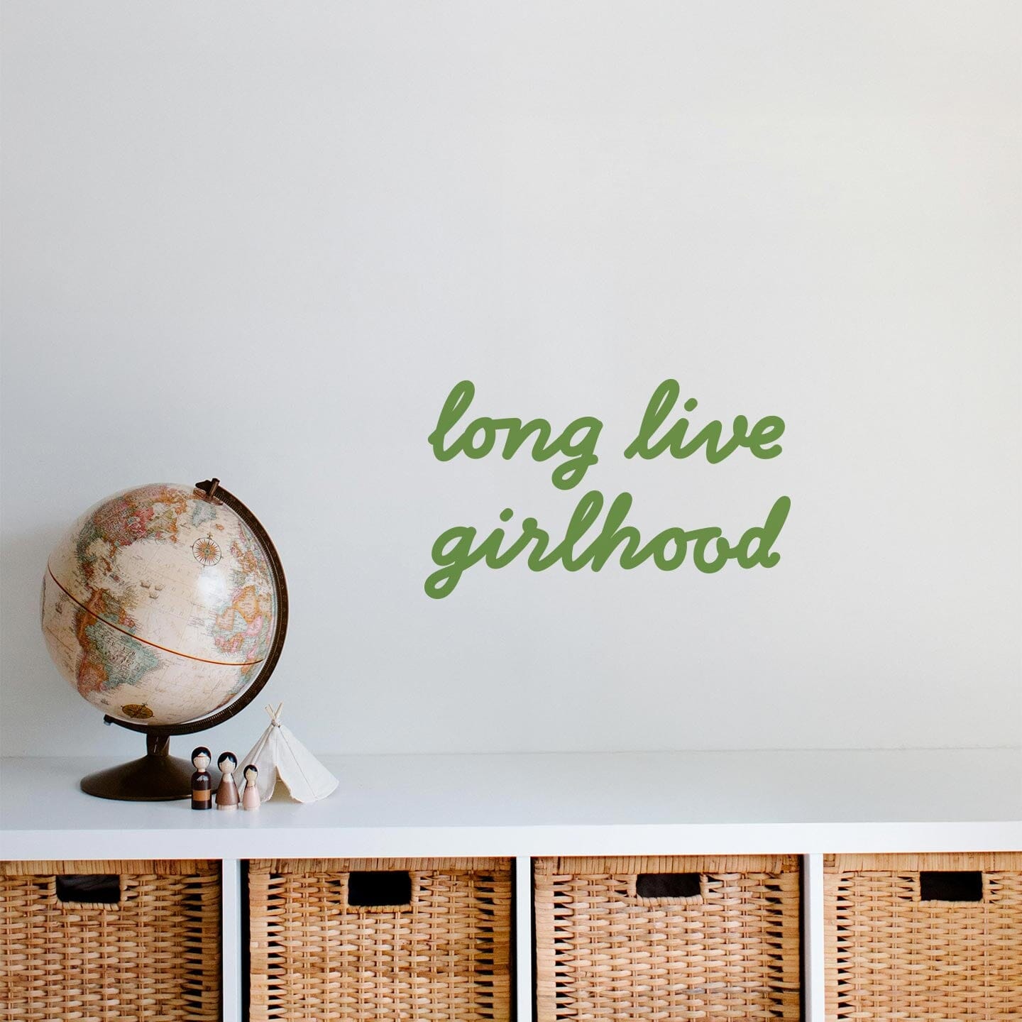 Girlhood Calligraphy Wall Decal