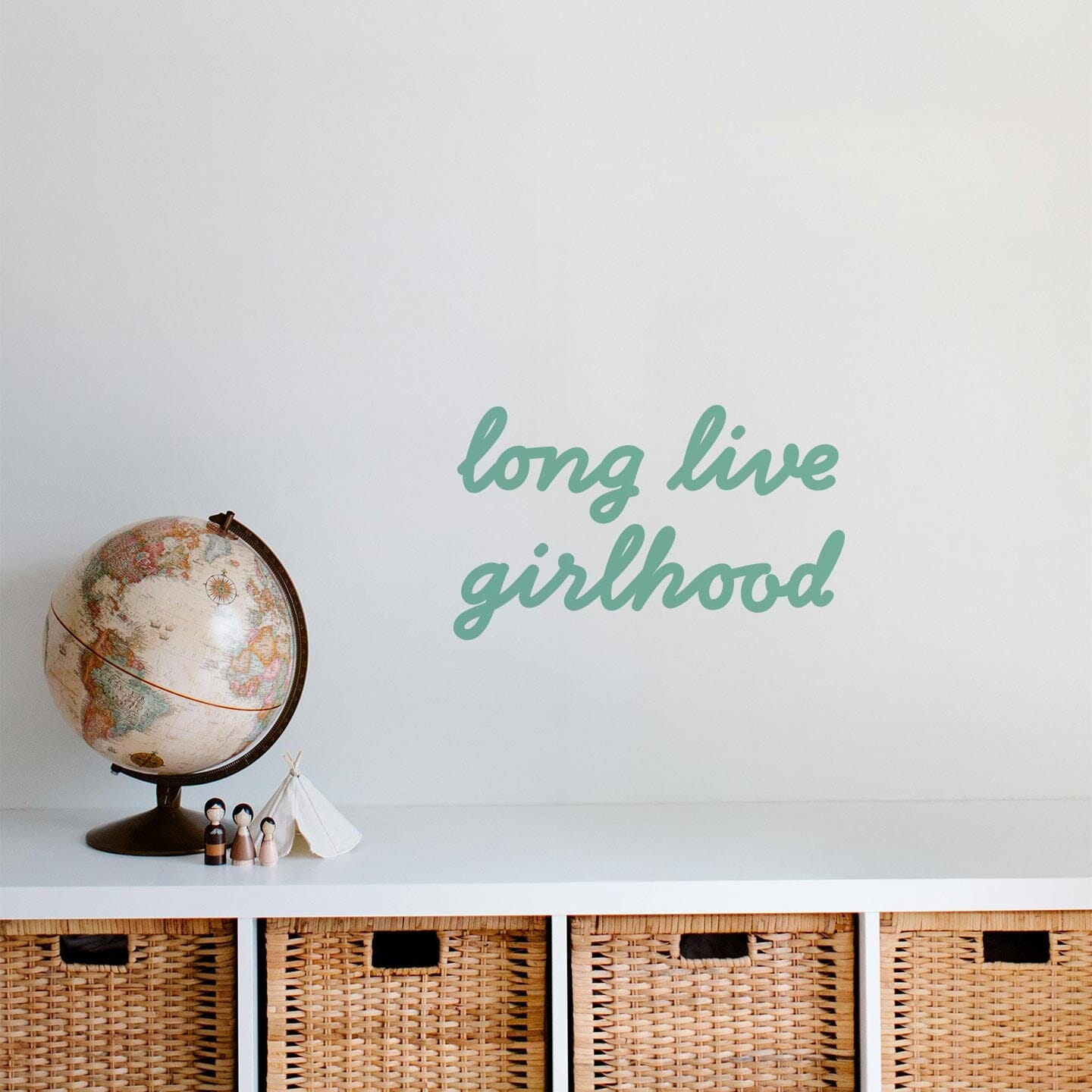 Girlhood Calligraphy Wall Decal