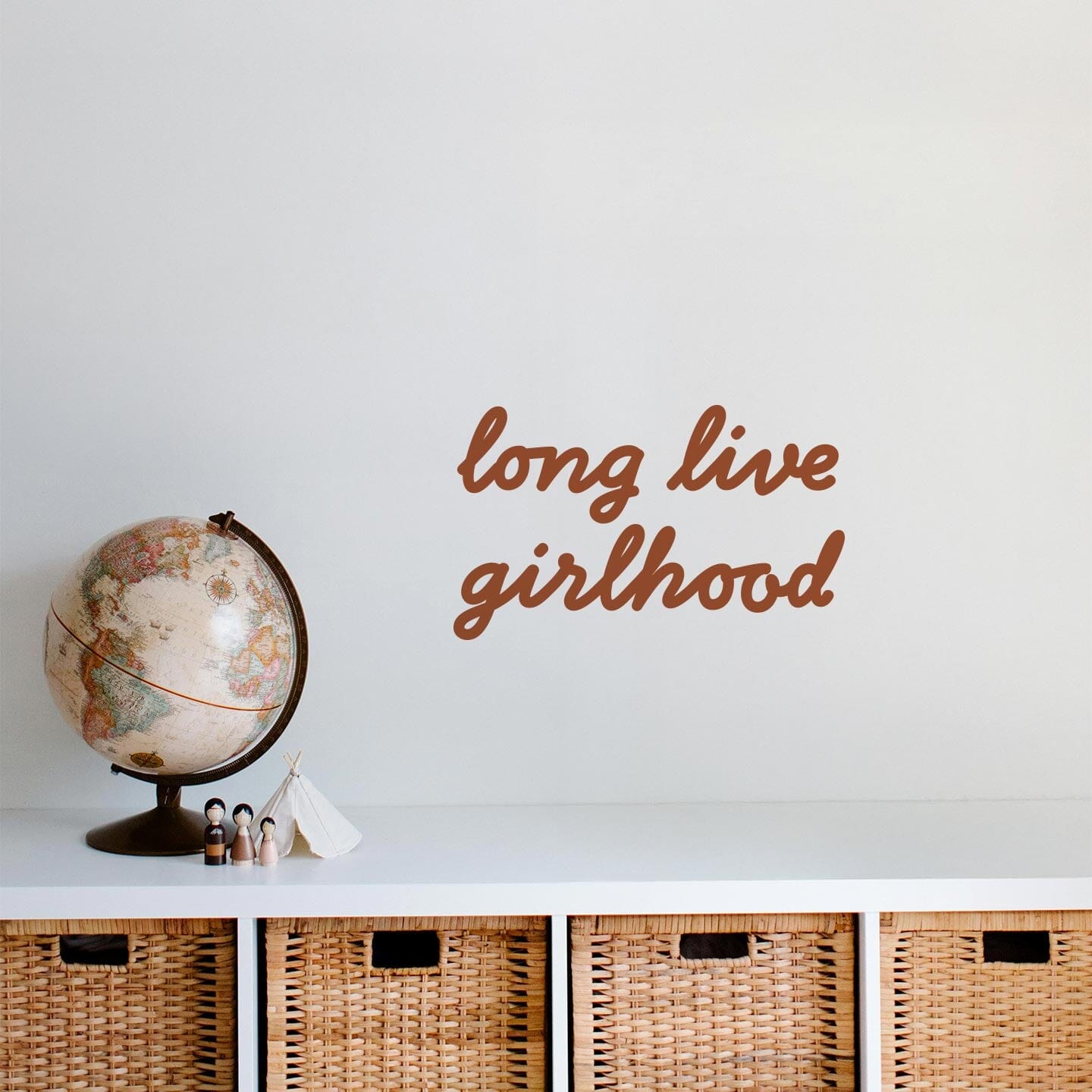 Girlhood Calligraphy Wall Decal