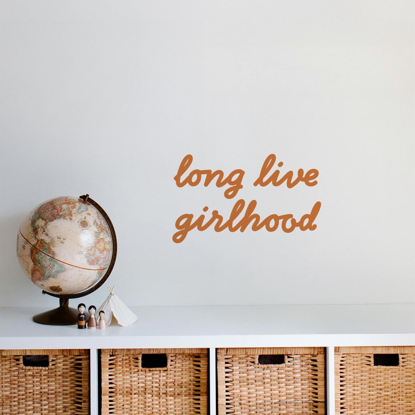 Girlhood Calligraphy Wall Decal