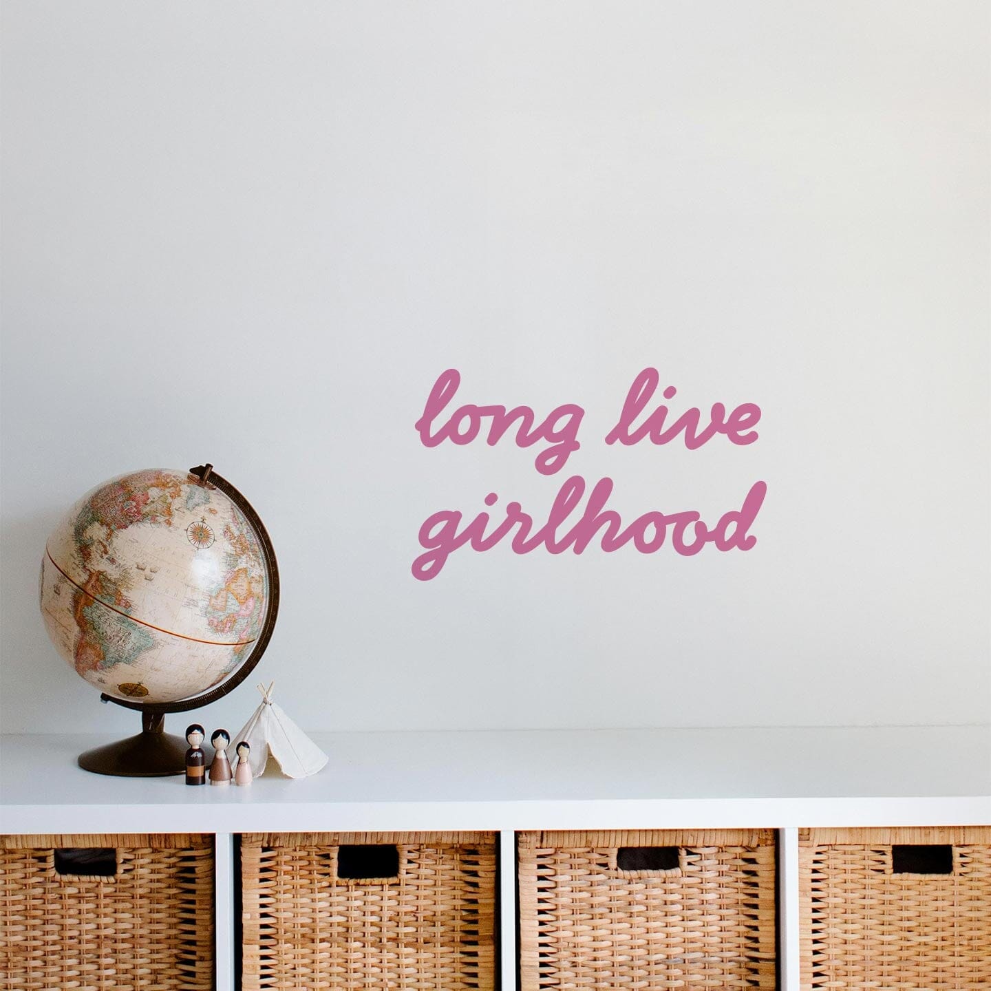 Girlhood Calligraphy Wall Decal