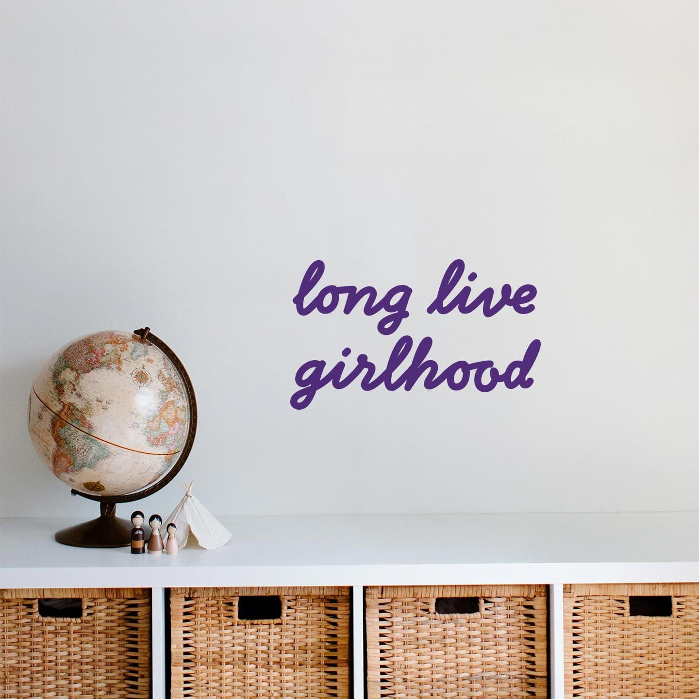 Girlhood Calligraphy Wall Decal