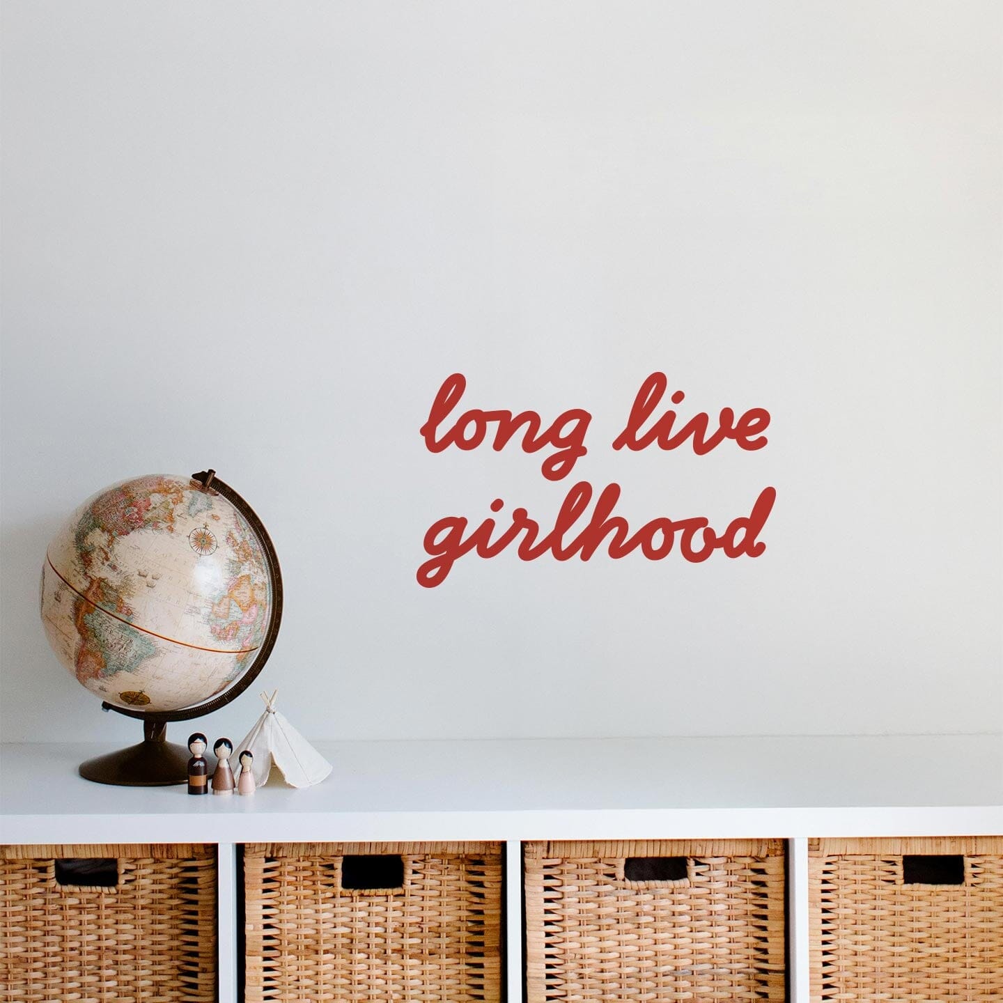 Girlhood Calligraphy Wall Decal