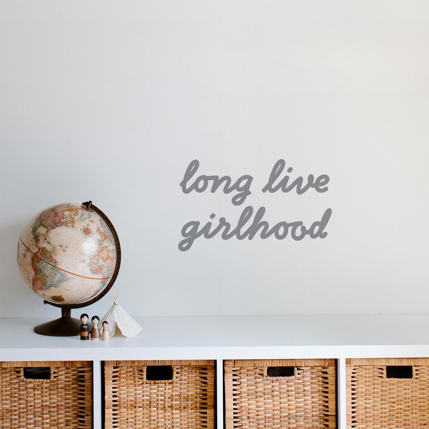 Girlhood Calligraphy Wall Decal