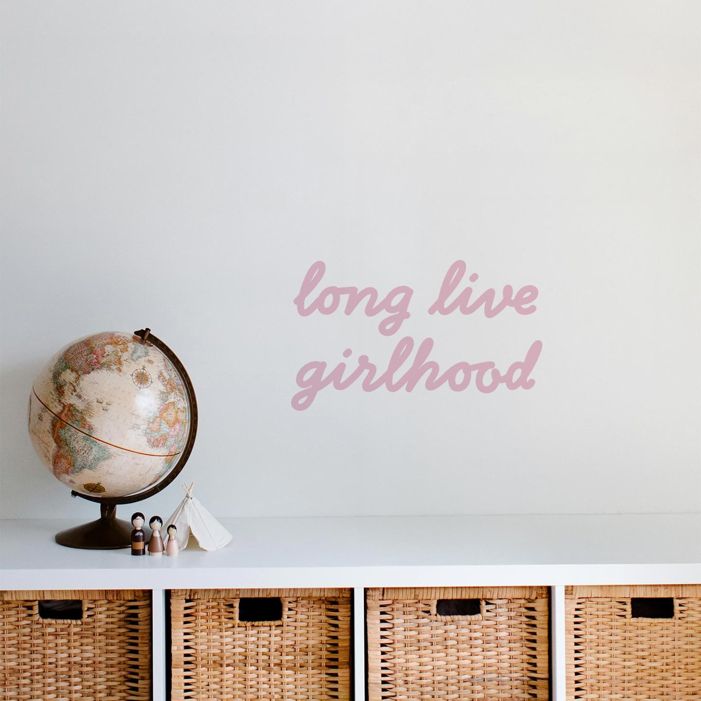 Girlhood Calligraphy Wall Decal