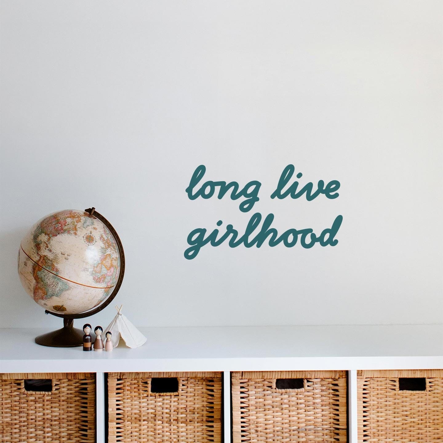 Girlhood Calligraphy Wall Decal