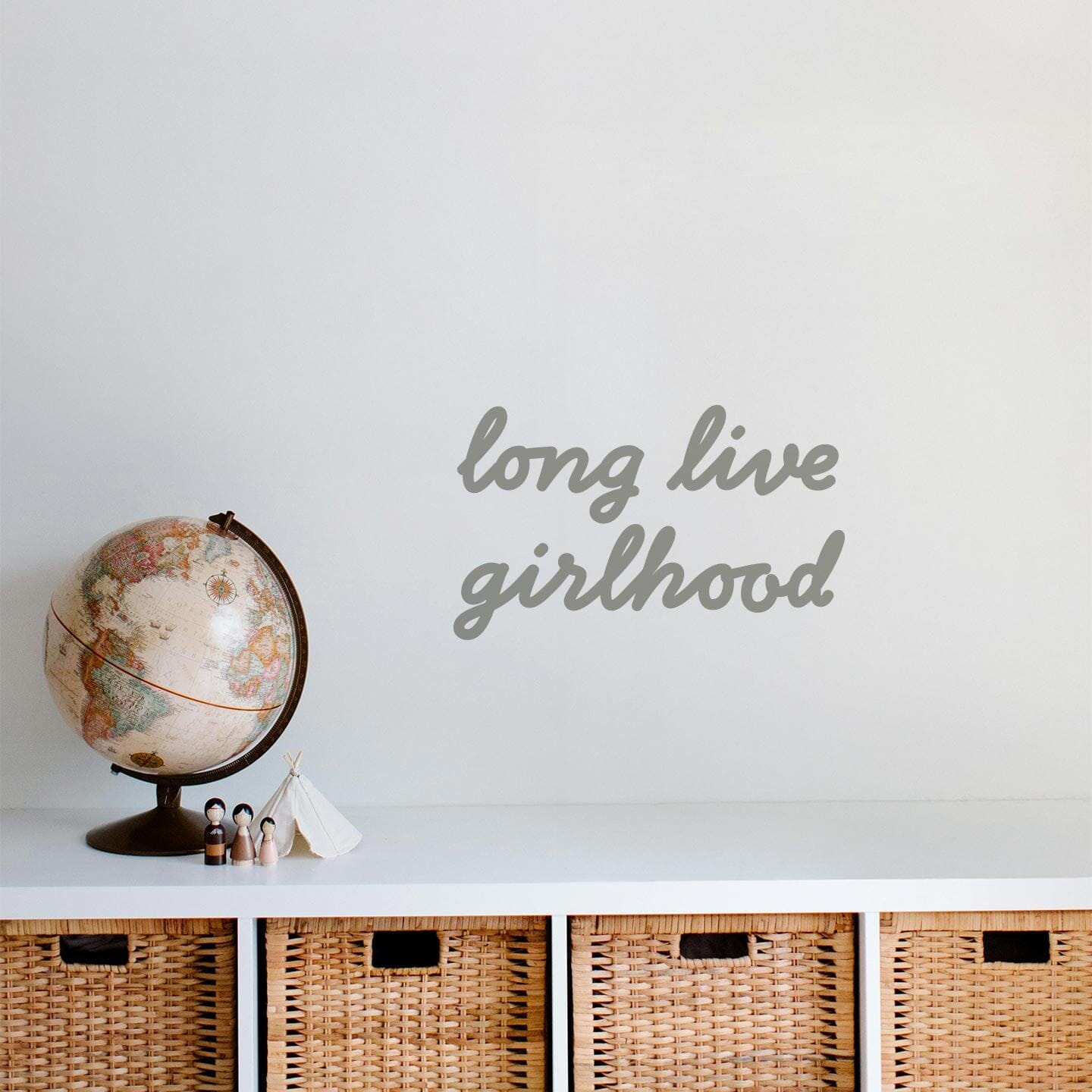 Girlhood Calligraphy Wall Decal