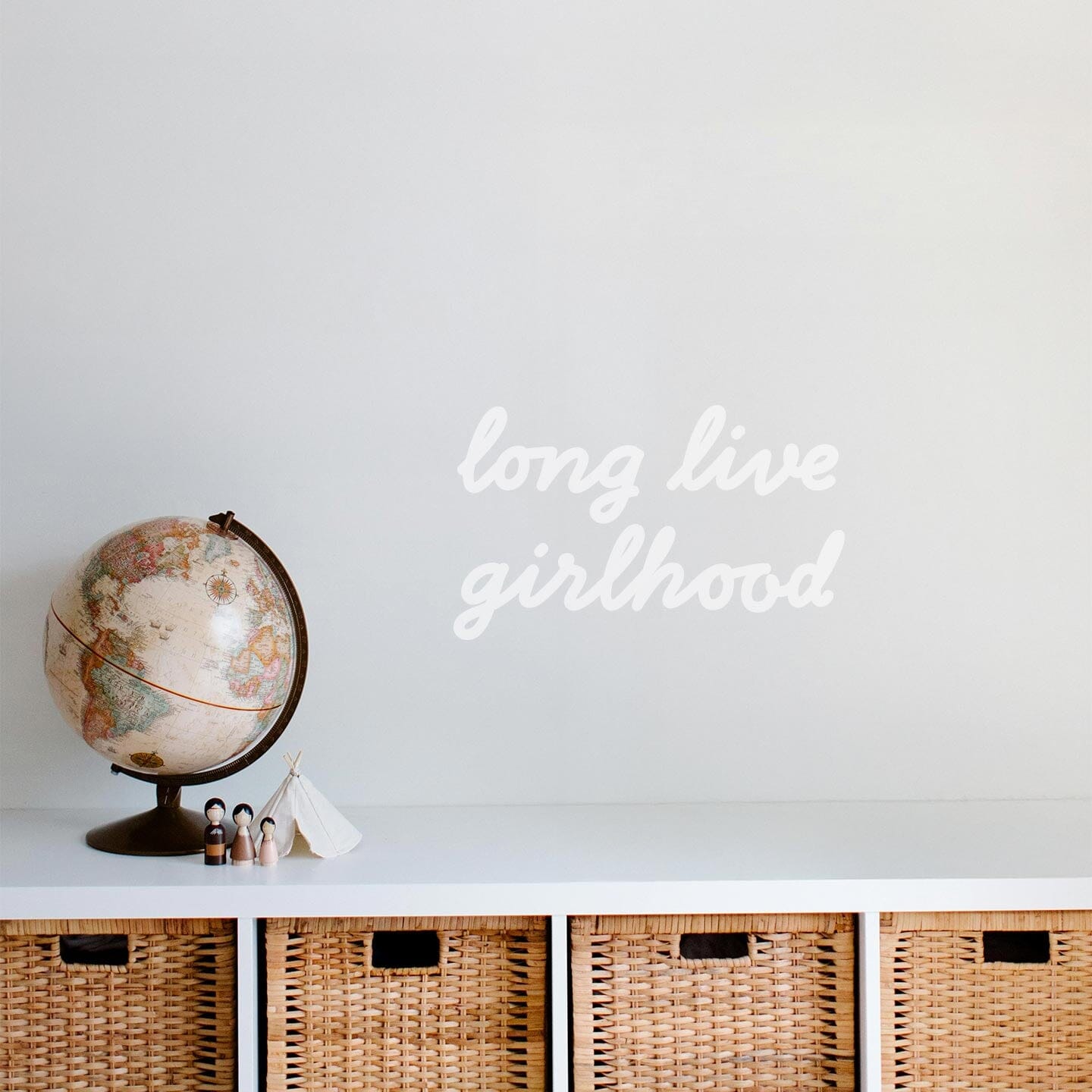 Girlhood Calligraphy Wall Decal