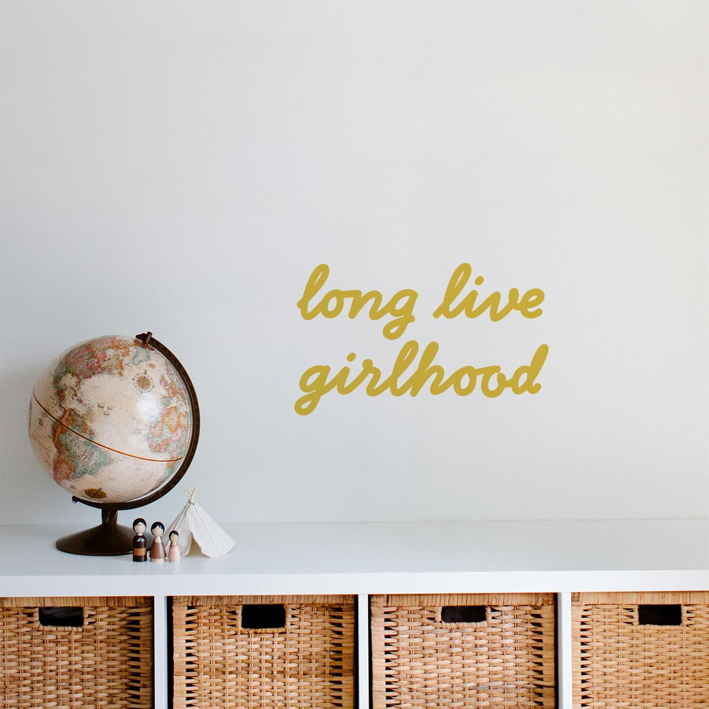 Girlhood Calligraphy Wall Decal