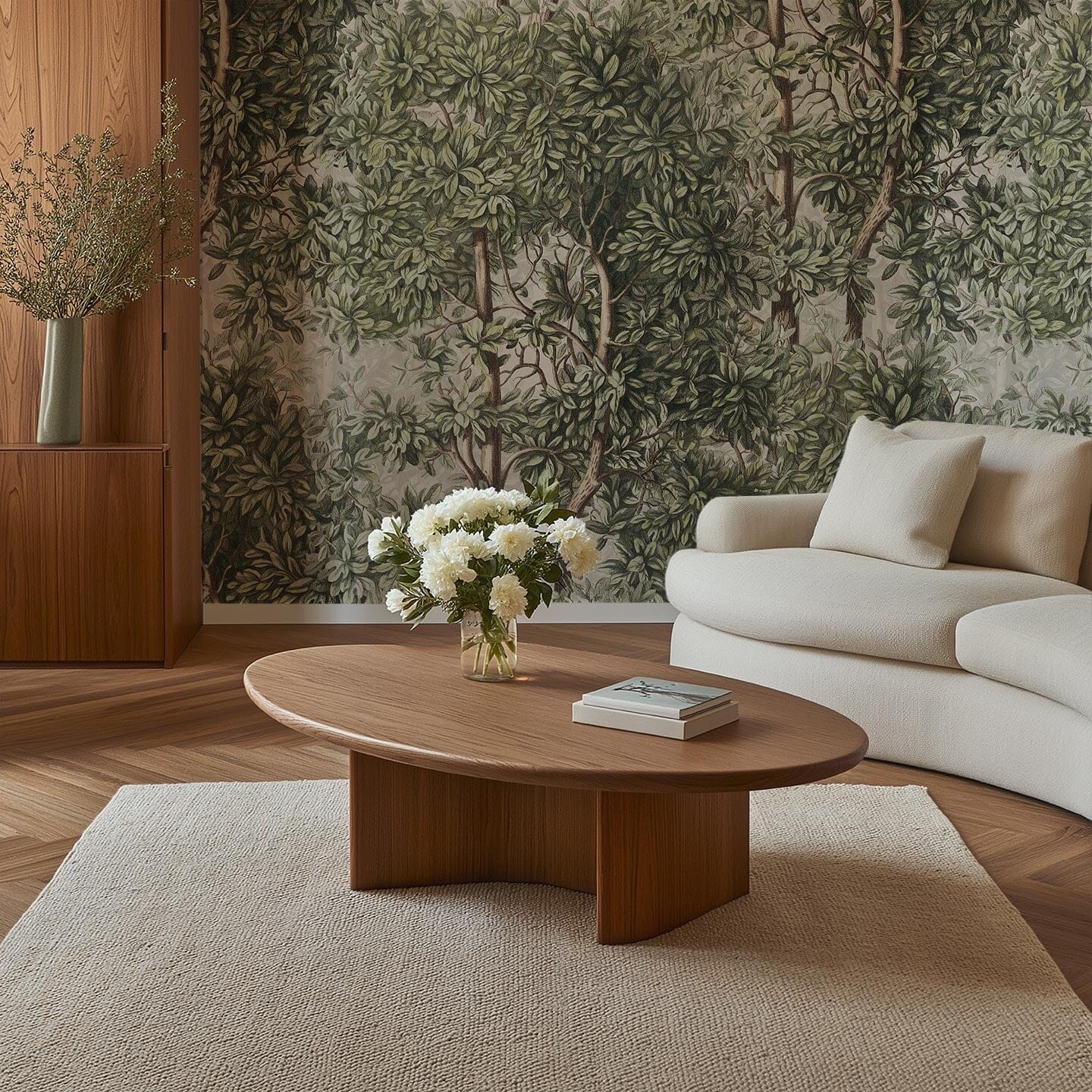 Green Forest Wall Mural