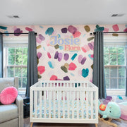 Large Multicolored Brush Stroke Wall Decals